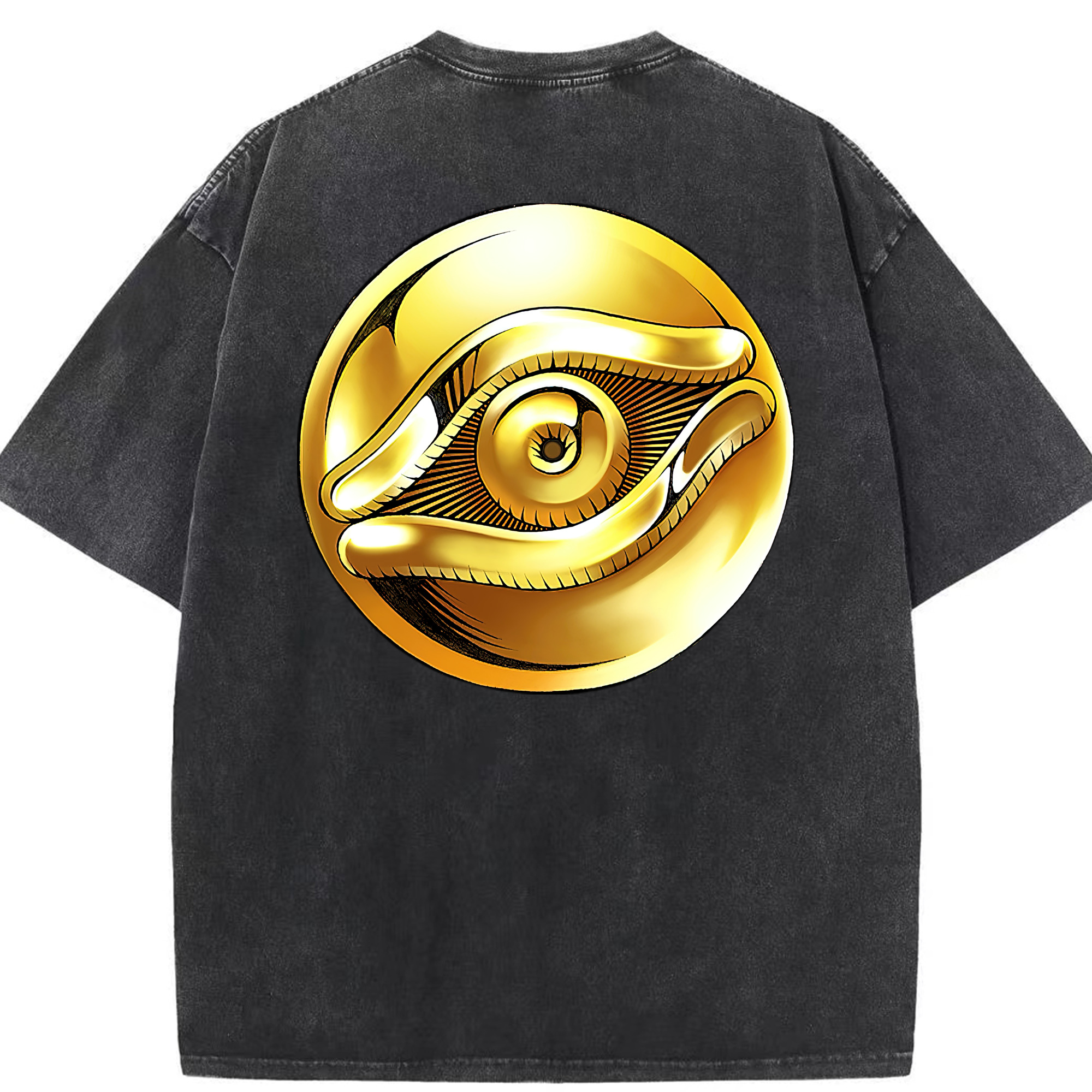 （画像用） 遊☆戯☆王 Yu-Gi-Oh! 綿100% ヴィンテージ風 半袖Tシャツ（背面プリント）