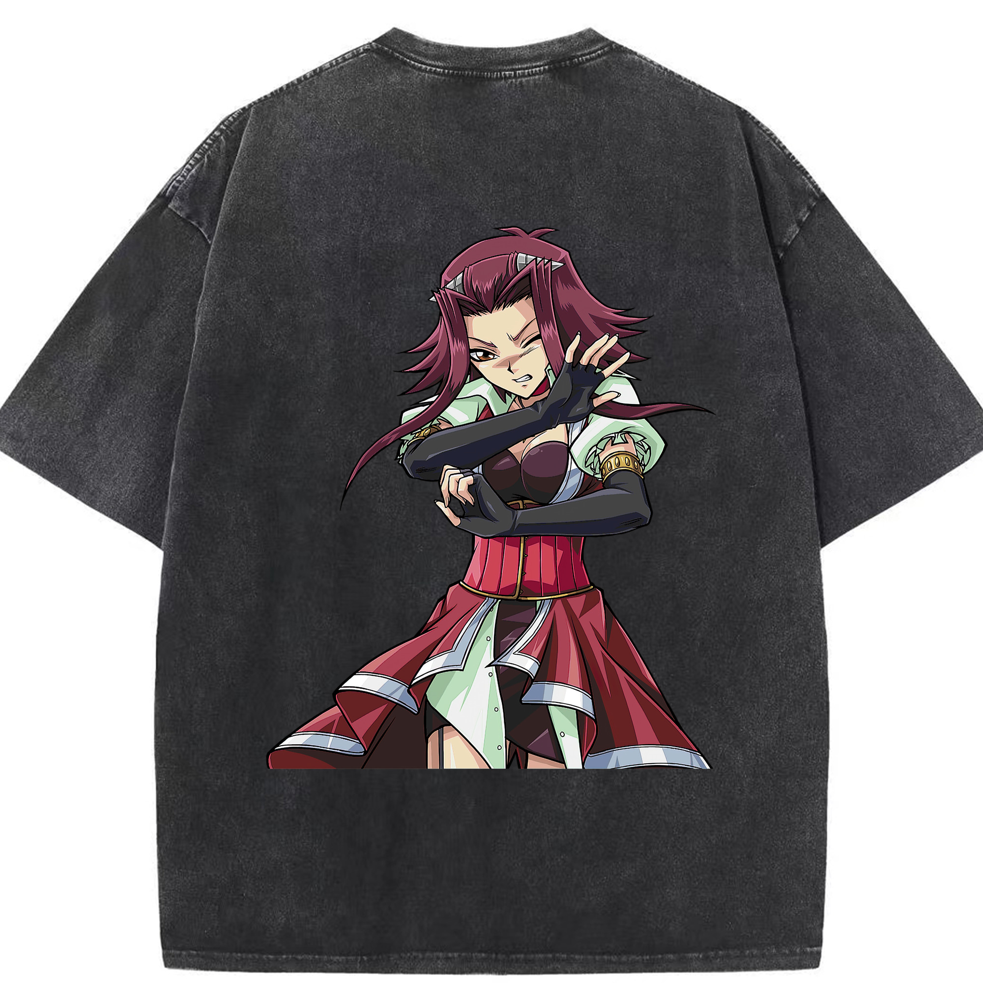 （画像用） 遊☆戯☆王 Yu-Gi-Oh! 綿100% ヴィンテージ風 半袖Tシャツ（背面プリント）