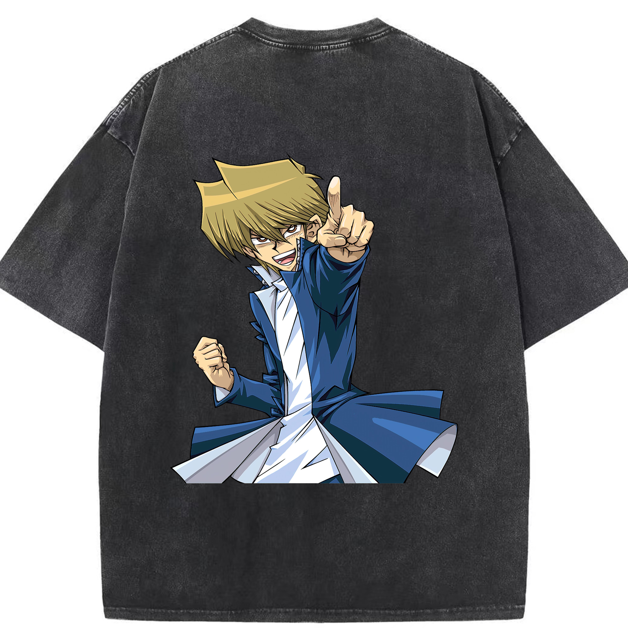 （画像用） 遊☆戯☆王 Yu-Gi-Oh! 綿100% ヴィンテージ風 半袖Tシャツ（背面プリント）
