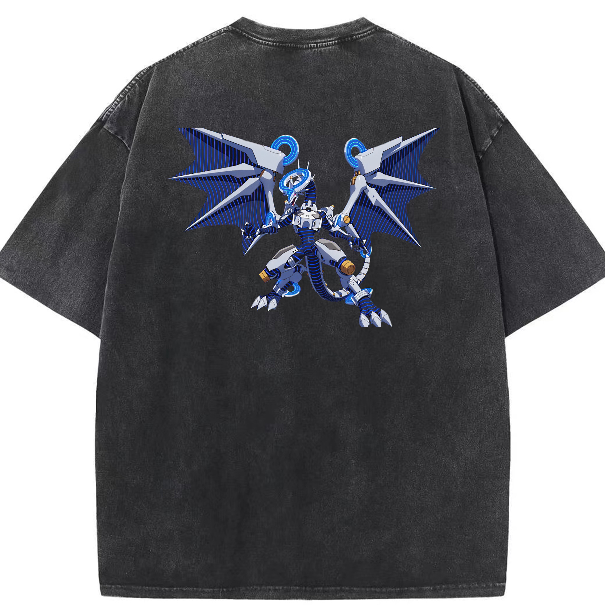 （画像用） 遊☆戯☆王 Yu-Gi-Oh! 綿100% ヴィンテージ風 半袖Tシャツ（背面プリント）