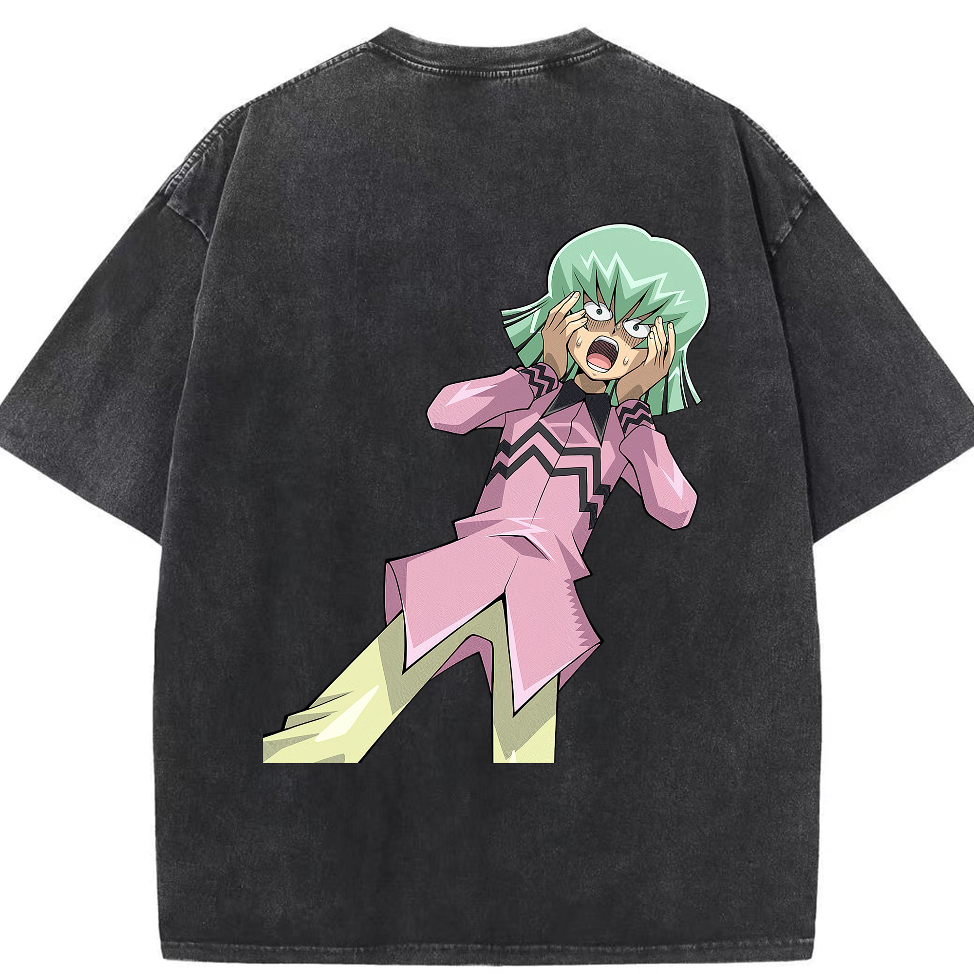 （画像用） 遊☆戯☆王 Yu-Gi-Oh! 綿100% ヴィンテージ風 半袖Tシャツ（背面プリント）