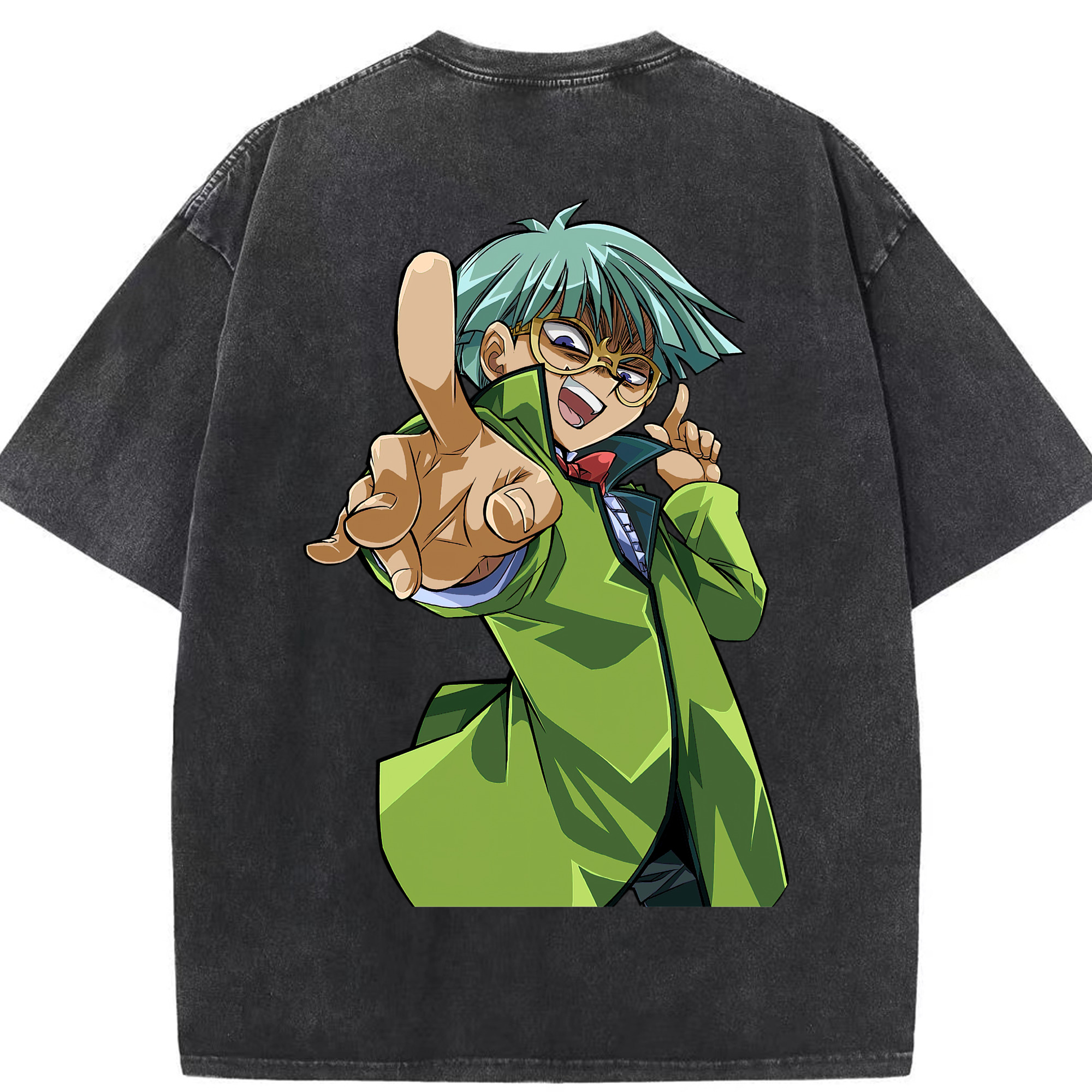 （画像用） 遊☆戯☆王 Yu-Gi-Oh! 綿100% ヴィンテージ風 半袖Tシャツ（背面プリント）