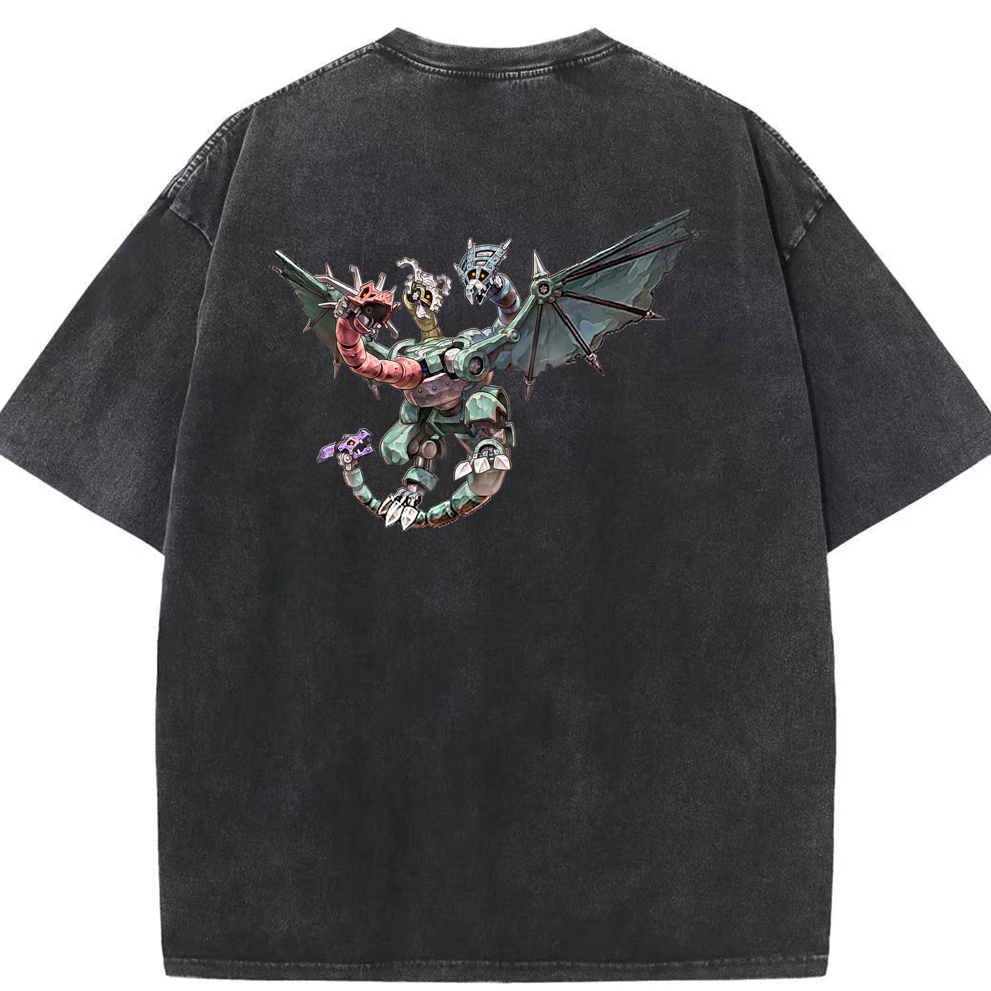 （画像用） 遊☆戯☆王 Yu-Gi-Oh! 綿100% ヴィンテージ風 半袖Tシャツ（背面プリント）