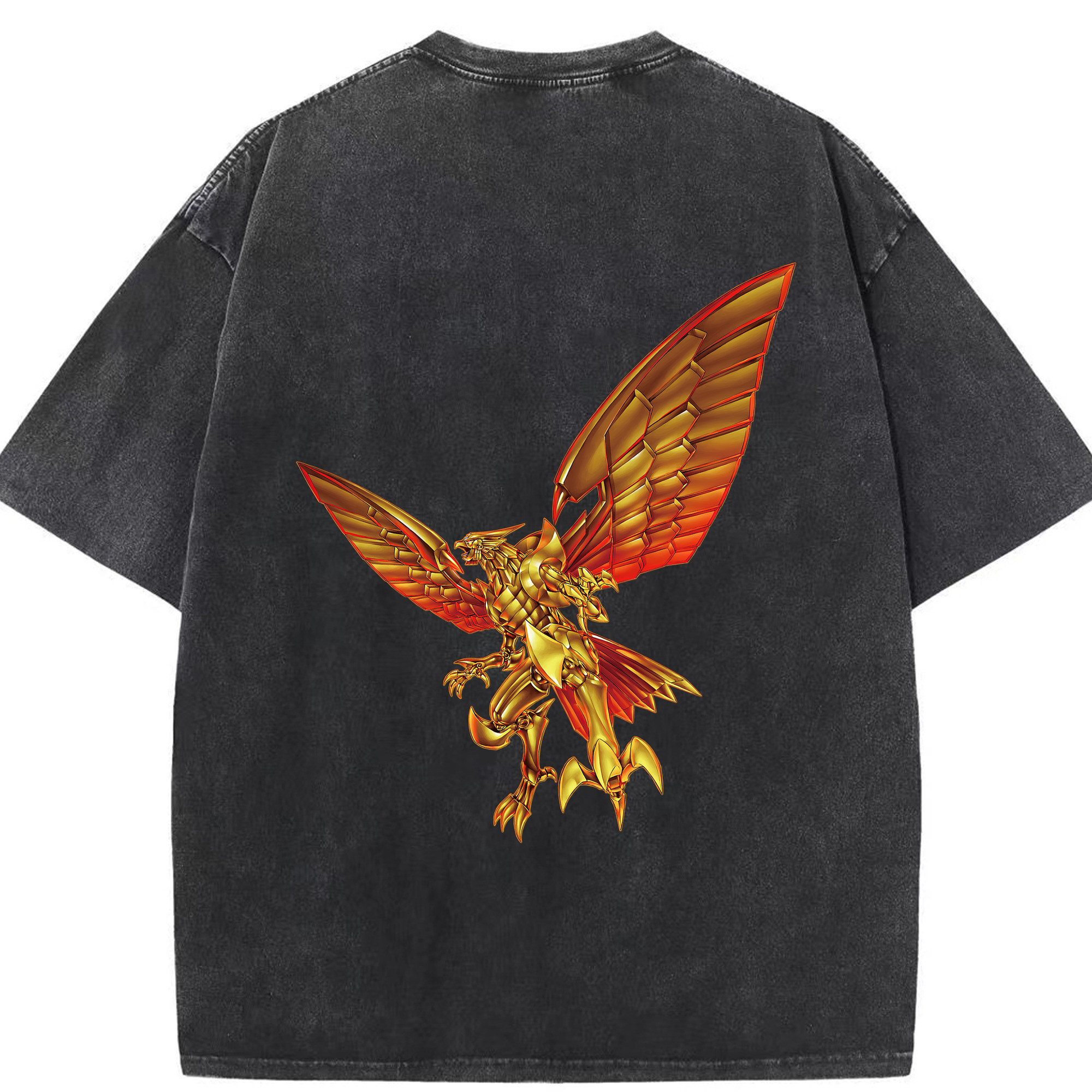 （画像用） 遊☆戯☆王 Yu-Gi-Oh! 綿100% ヴィンテージ風 半袖Tシャツ（背面プリント）