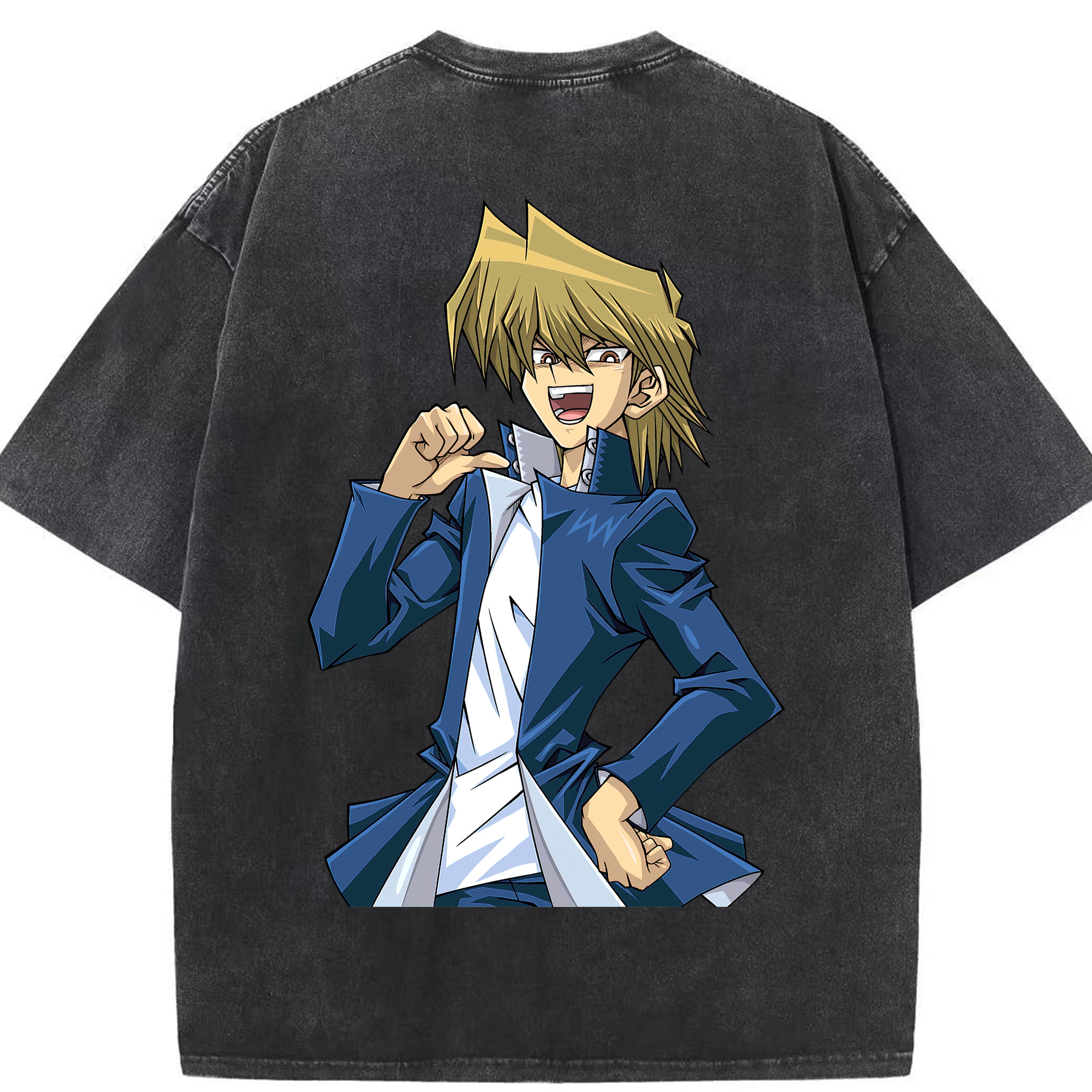 （画像用） 遊☆戯☆王 Yu-Gi-Oh! 綿100% ヴィンテージ風 半袖Tシャツ（背面プリント）