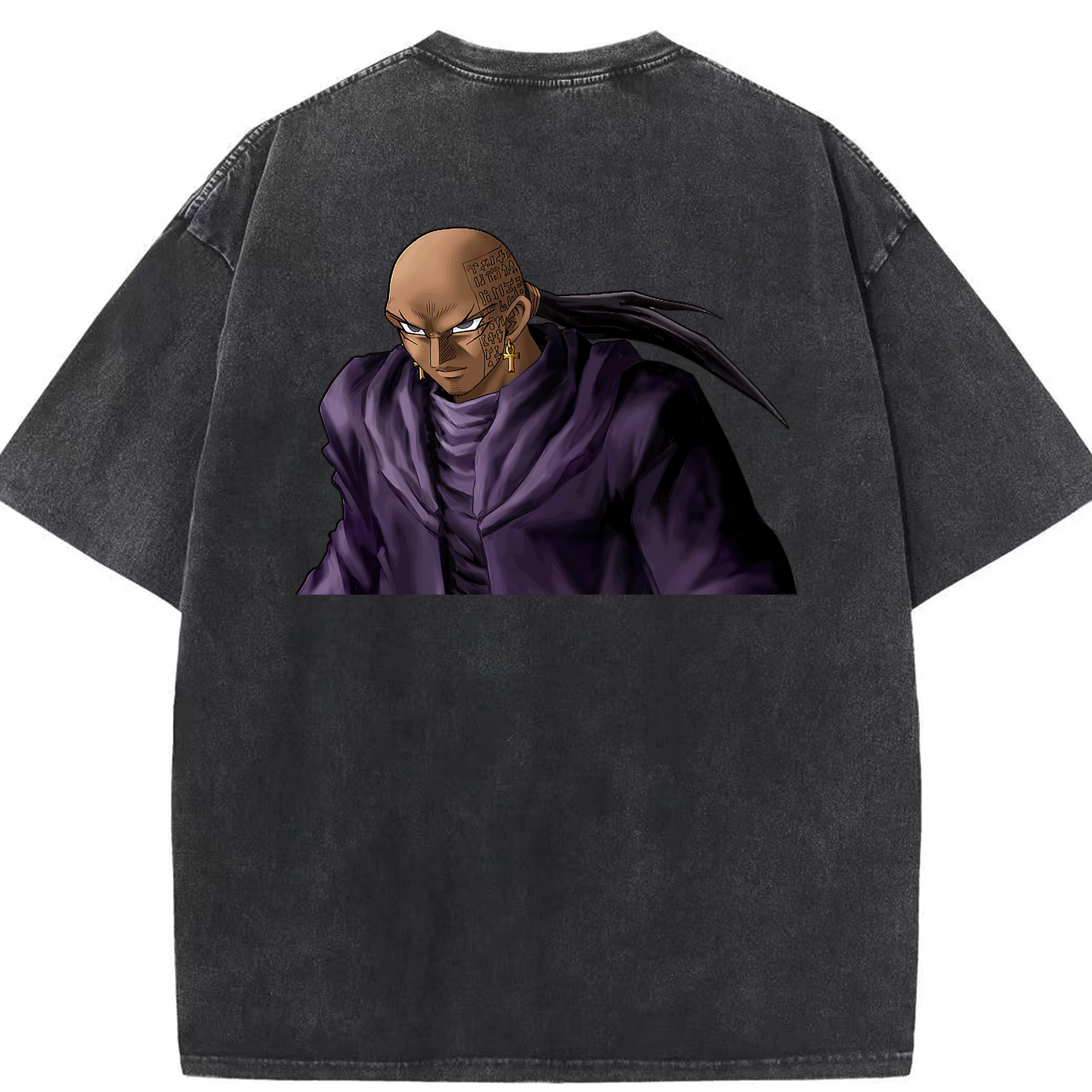 （画像用） 遊☆戯☆王 Yu-Gi-Oh! 綿100% ヴィンテージ風 半袖Tシャツ（背面プリント）