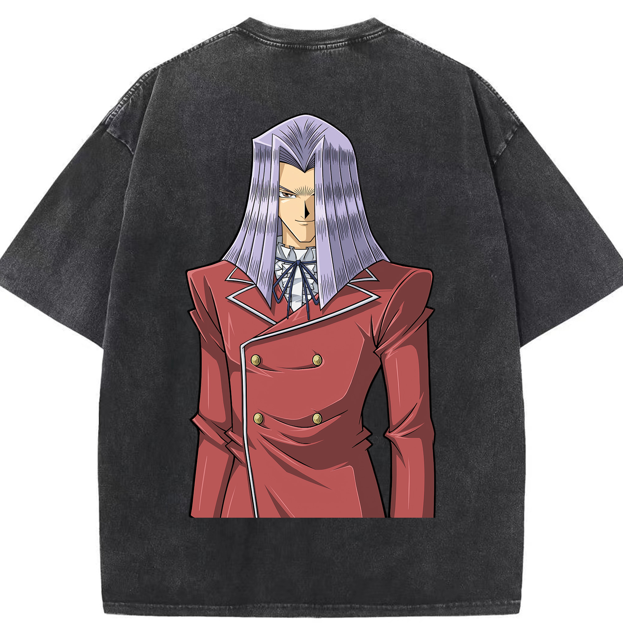 （画像用） 遊☆戯☆王 Yu-Gi-Oh! 綿100% ヴィンテージ風 半袖Tシャツ（背面プリント）