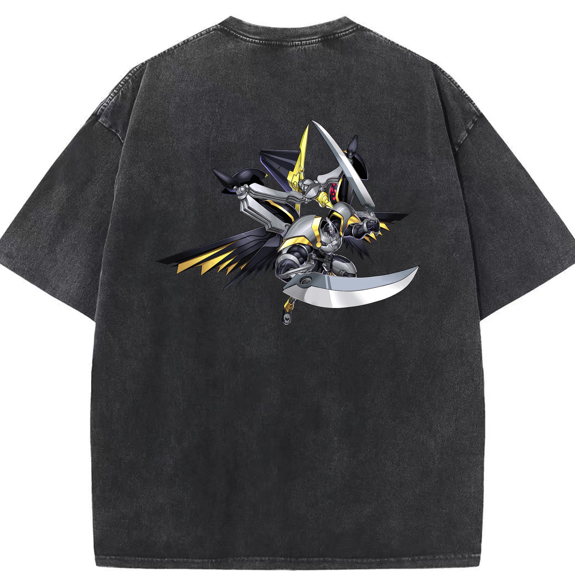 （画像用） 遊☆戯☆王 Yu-Gi-Oh! 綿100% ヴィンテージ風 半袖Tシャツ（背面プリント）