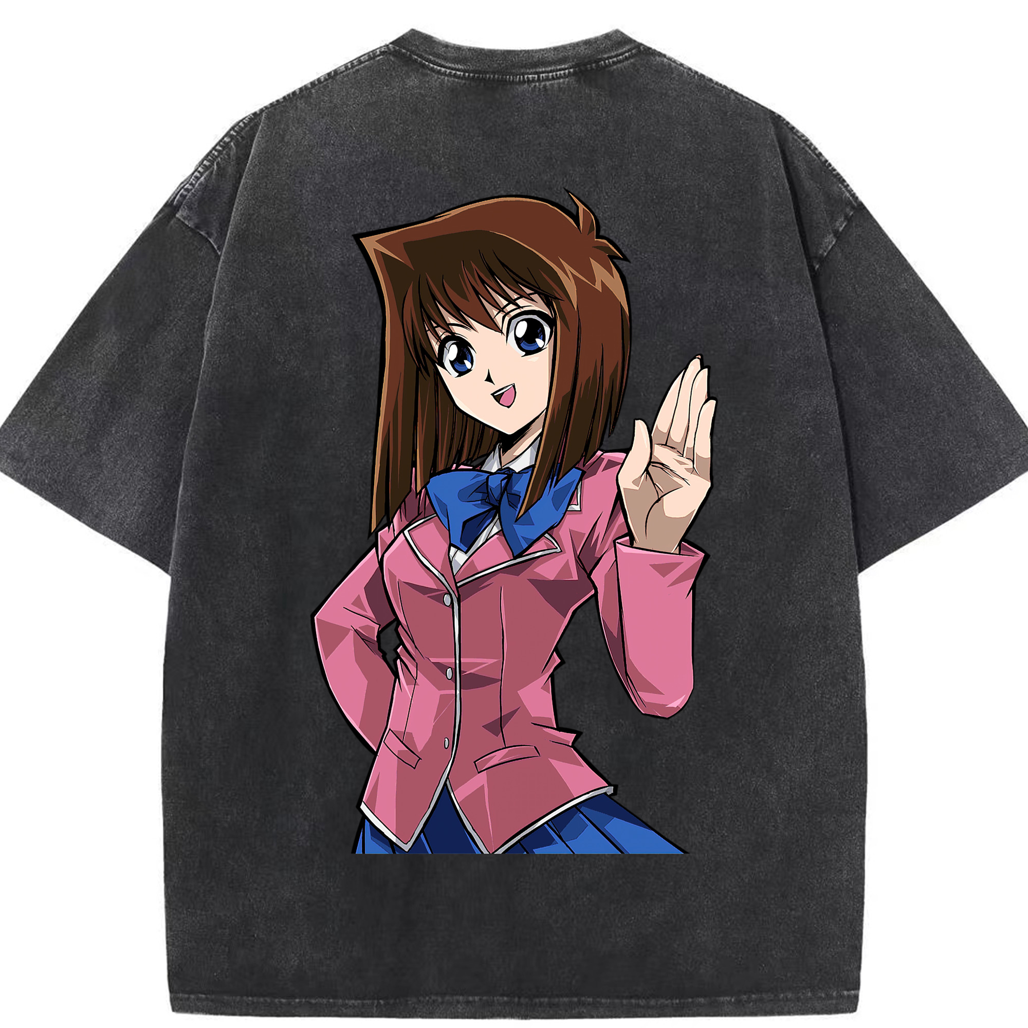 （画像用） 遊☆戯☆王 Yu-Gi-Oh! 綿100% ヴィンテージ風 半袖Tシャツ（背面プリント）