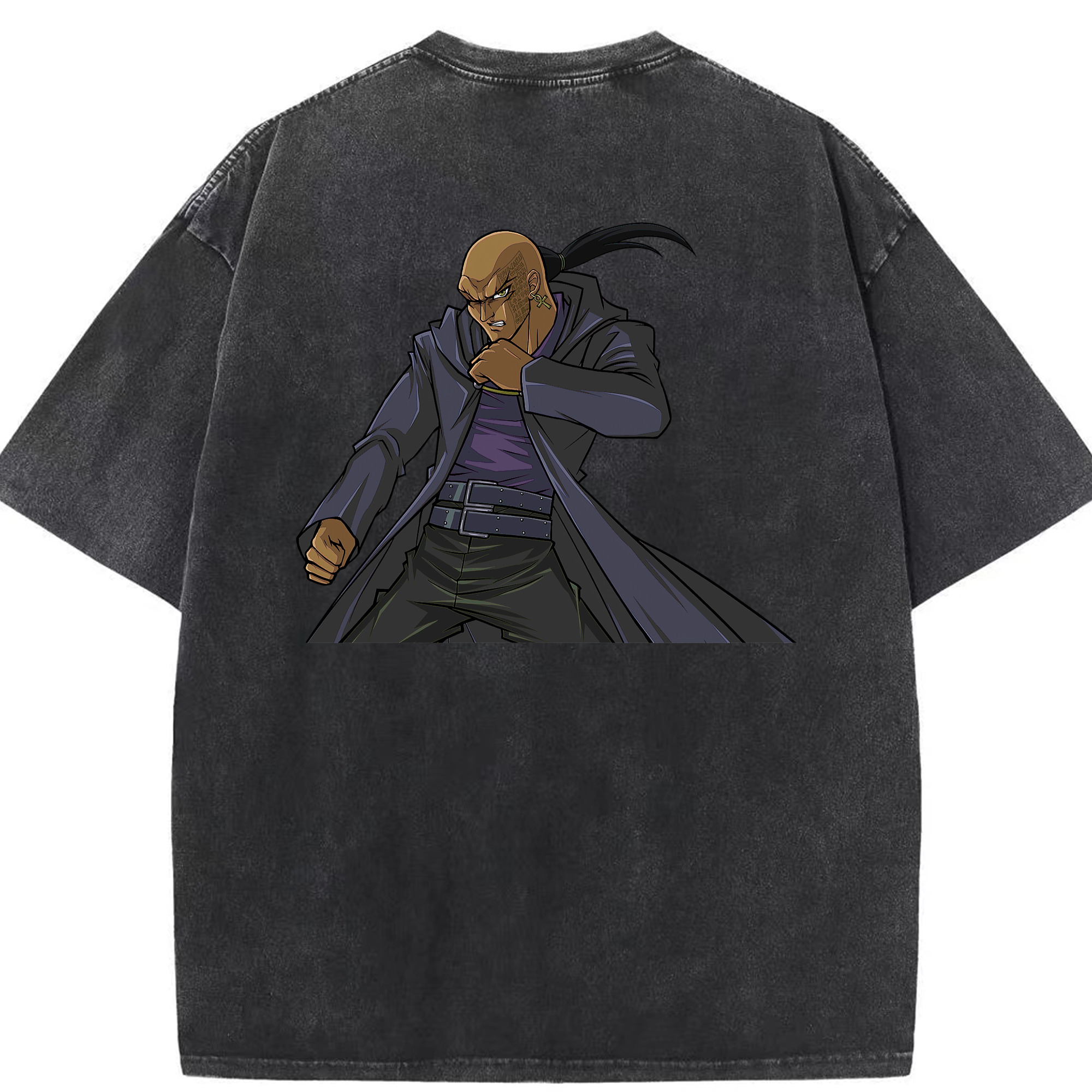 （画像用） 遊☆戯☆王 Yu-Gi-Oh! 綿100% ヴィンテージ風 半袖Tシャツ（背面プリント）