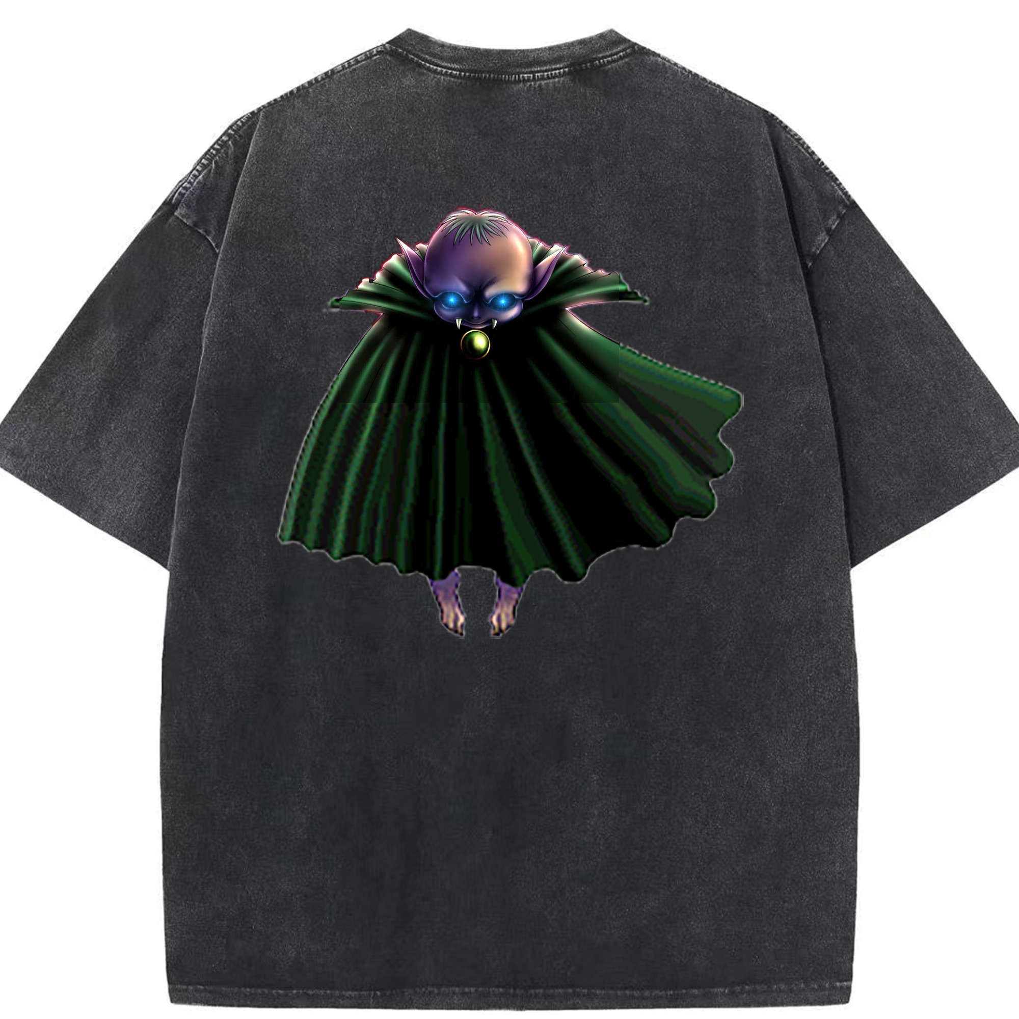 （画像用） 遊☆戯☆王 Yu-Gi-Oh! 綿100% ヴィンテージ風 半袖Tシャツ（背面プリント）
