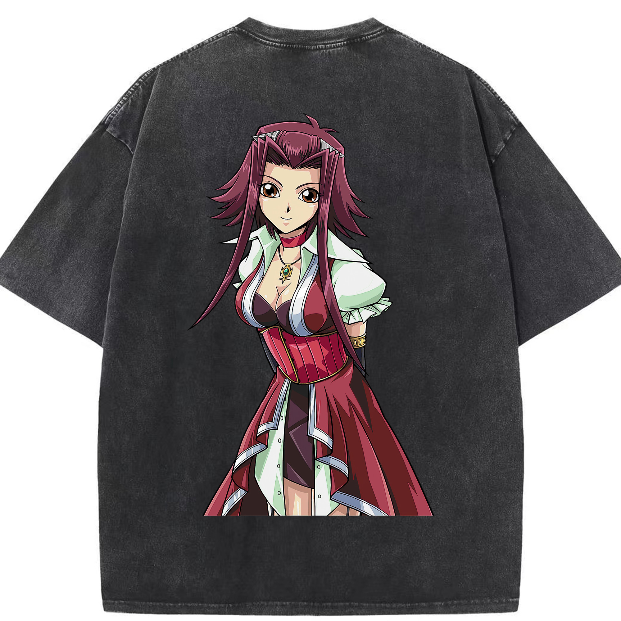 （画像用） 遊☆戯☆王 Yu-Gi-Oh! 綿100% ヴィンテージ風 半袖Tシャツ（背面プリント）