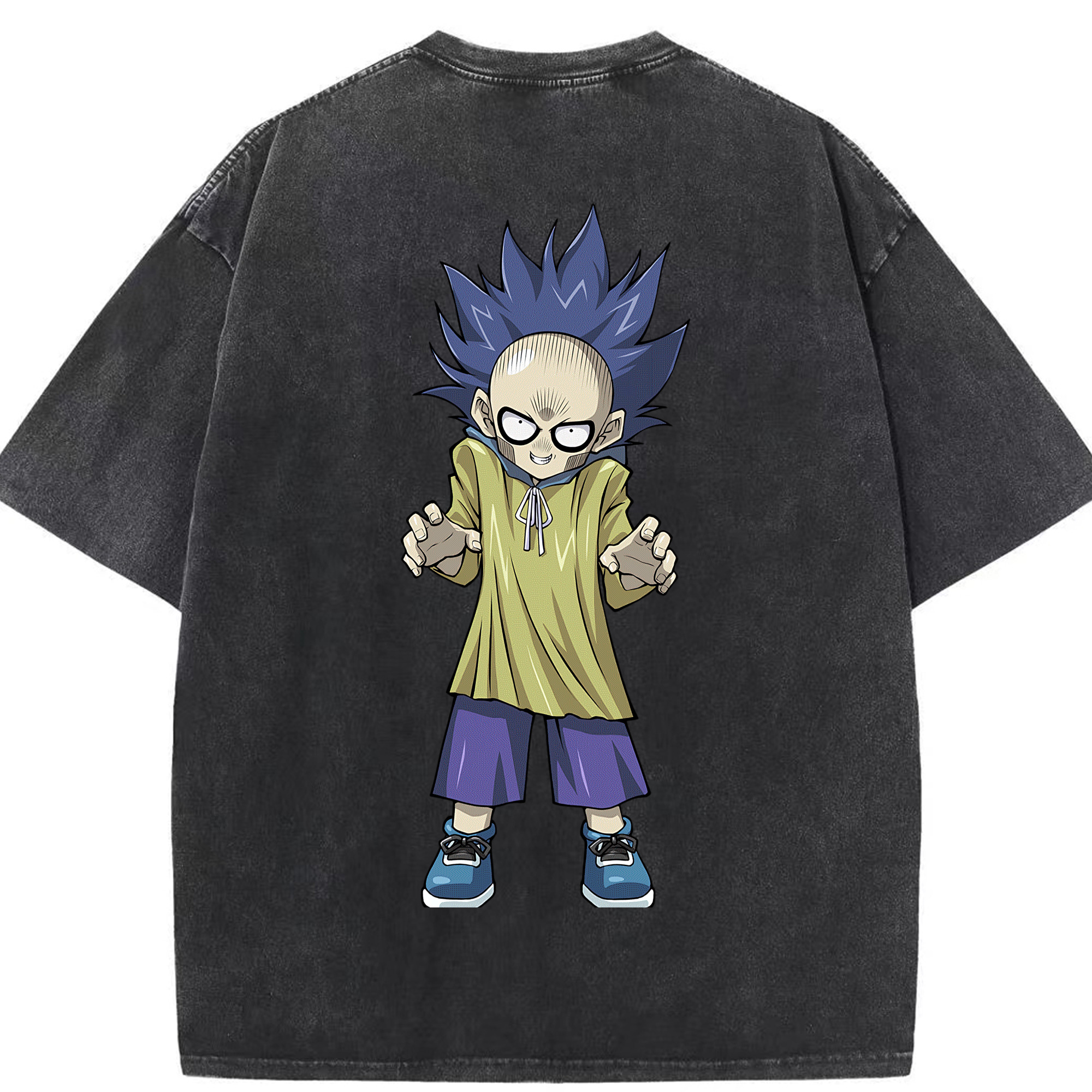 （画像用） 遊☆戯☆王 Yu-Gi-Oh! 綿100% ヴィンテージ風 半袖Tシャツ（背面プリント）