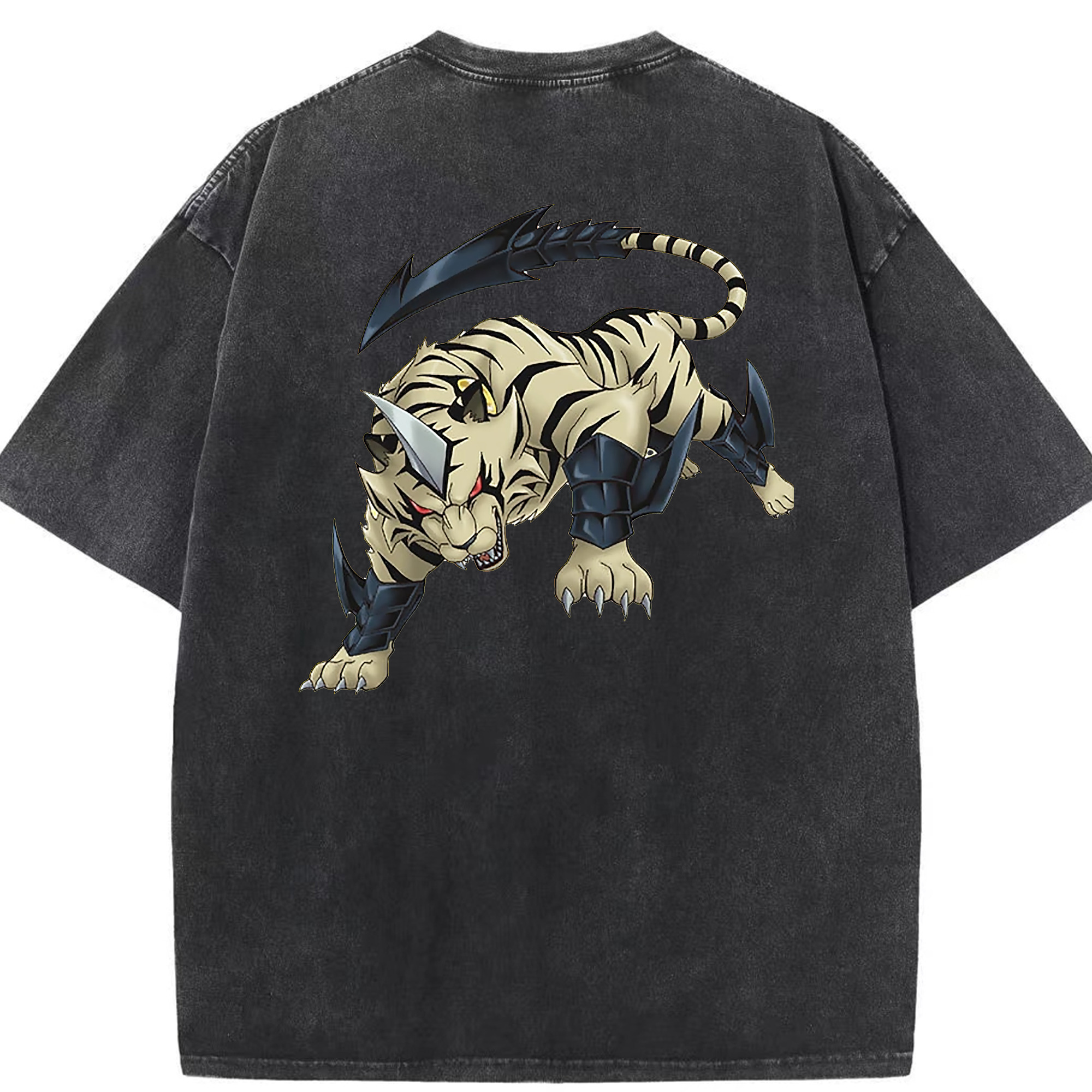 （画像用） 遊☆戯☆王 Yu-Gi-Oh! 綿100% ヴィンテージ風 半袖Tシャツ（背面プリント）