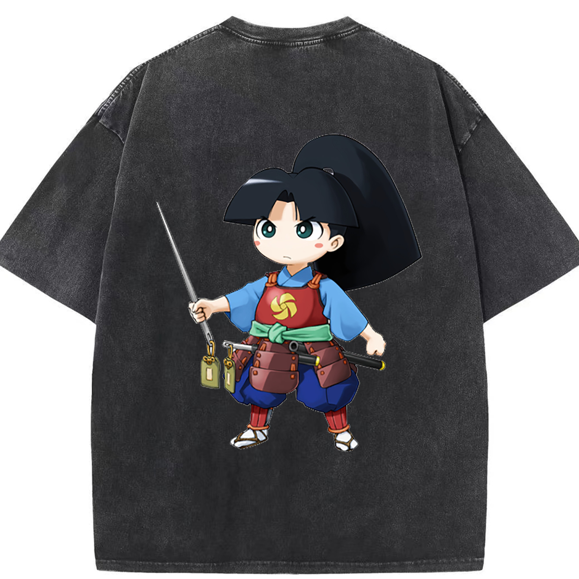 （画像用） 遊☆戯☆王 Yu-Gi-Oh! 綿100% ヴィンテージ風 半袖Tシャツ（背面プリント）