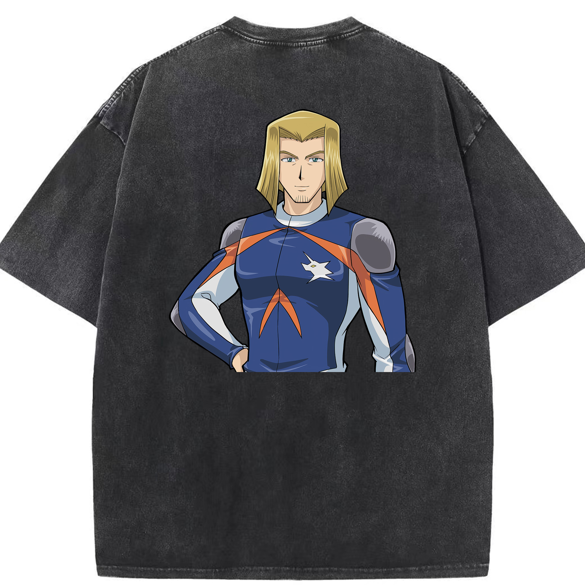（画像用） 遊☆戯☆王 Yu-Gi-Oh! 綿100% ヴィンテージ風 半袖Tシャツ（背面プリント）