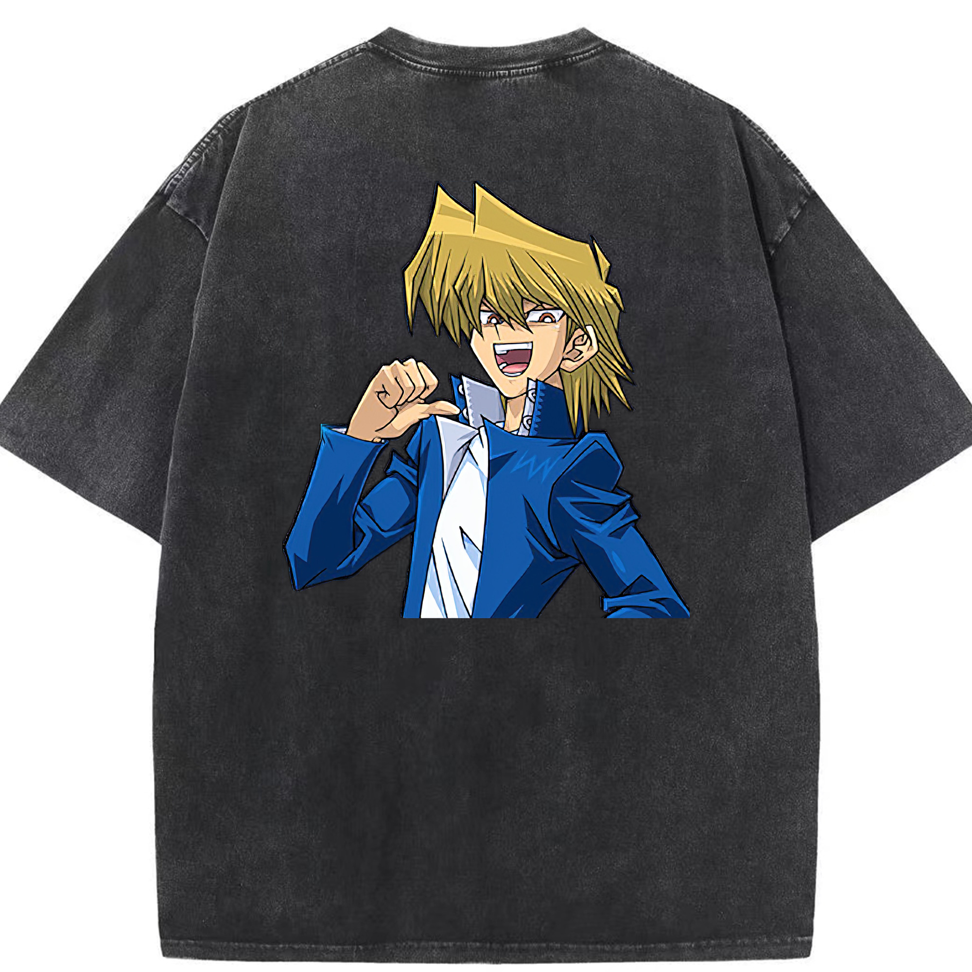 （画像用） 遊☆戯☆王 Yu-Gi-Oh! 綿100% ヴィンテージ風 半袖Tシャツ（背面プリント）