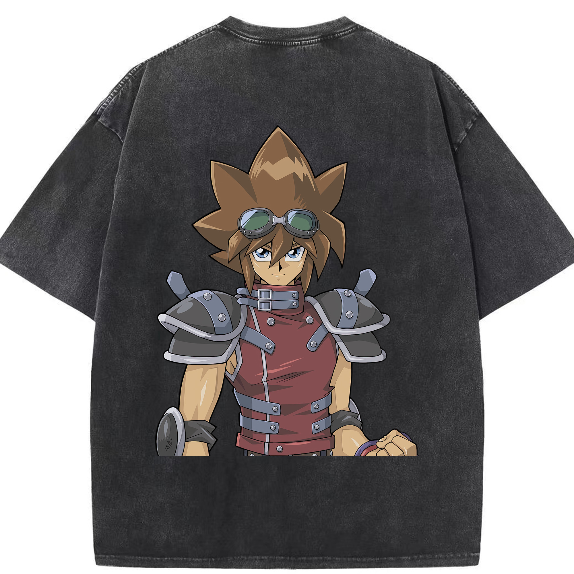 （画像用） 遊☆戯☆王 Yu-Gi-Oh! 綿100% ヴィンテージ風 半袖Tシャツ（背面プリント）