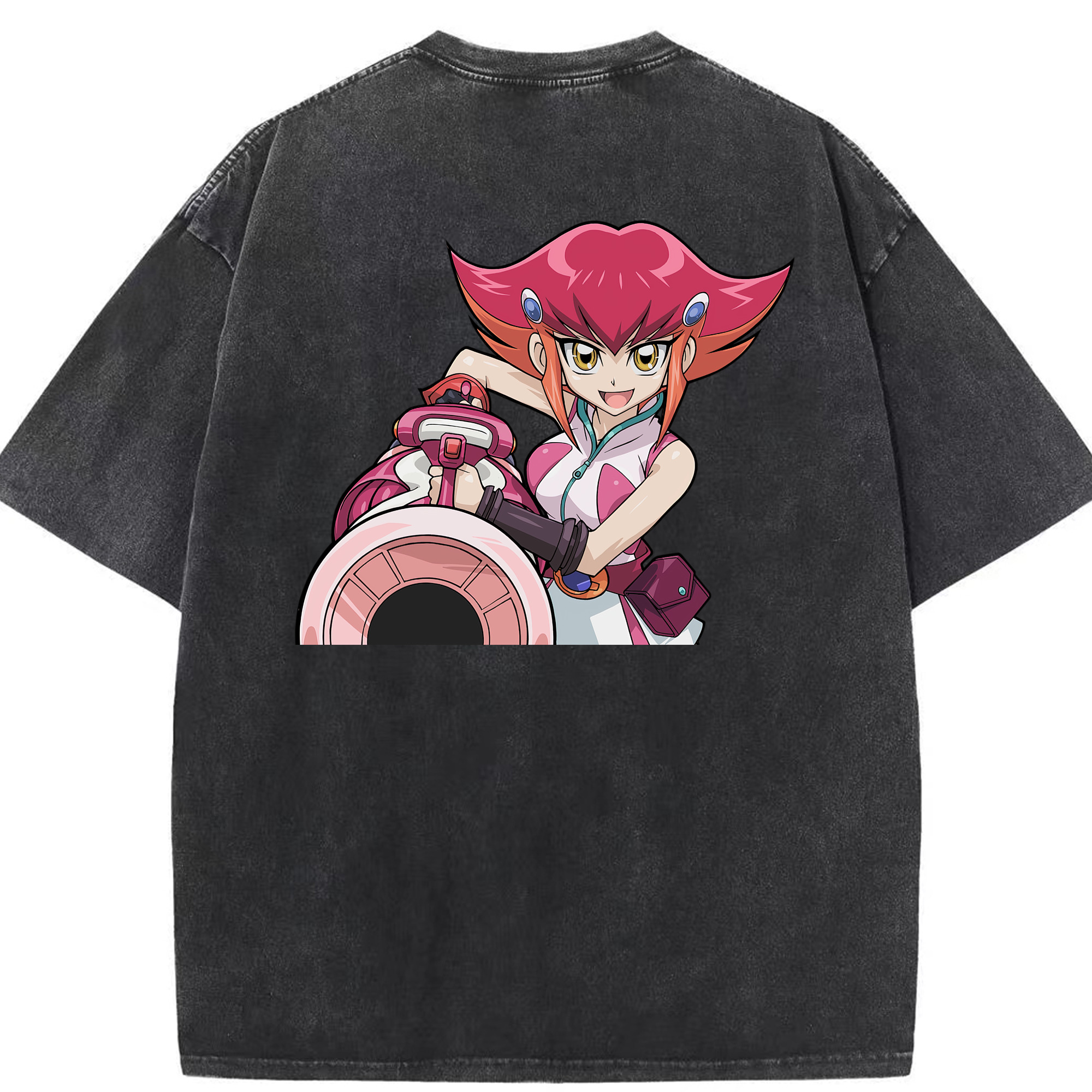 （画像用） 遊☆戯☆王 Yu-Gi-Oh! 綿100% ヴィンテージ風 半袖Tシャツ（背面プリント）
