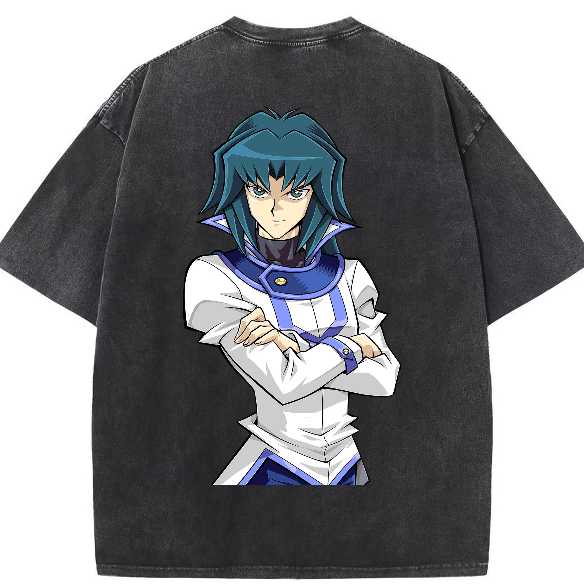 （画像用） 遊☆戯☆王 Yu-Gi-Oh! 綿100% ヴィンテージ風 半袖Tシャツ（背面プリント）