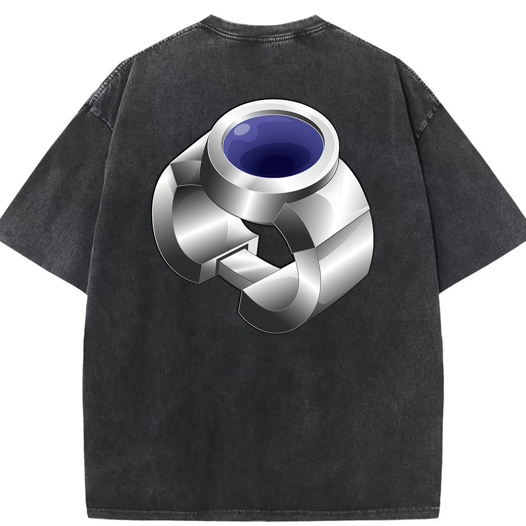 （画像用） 遊☆戯☆王 Yu-Gi-Oh! 綿100% ヴィンテージ風 半袖Tシャツ（背面プリント）