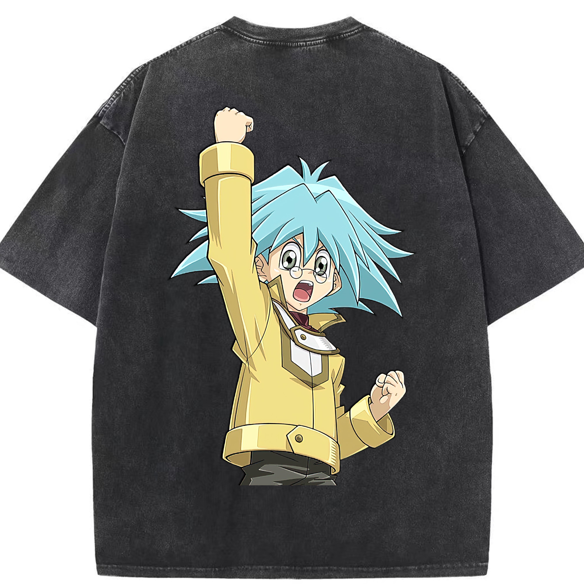 （画像用） 遊☆戯☆王 Yu-Gi-Oh! 綿100% ヴィンテージ風 半袖Tシャツ（背面プリント）