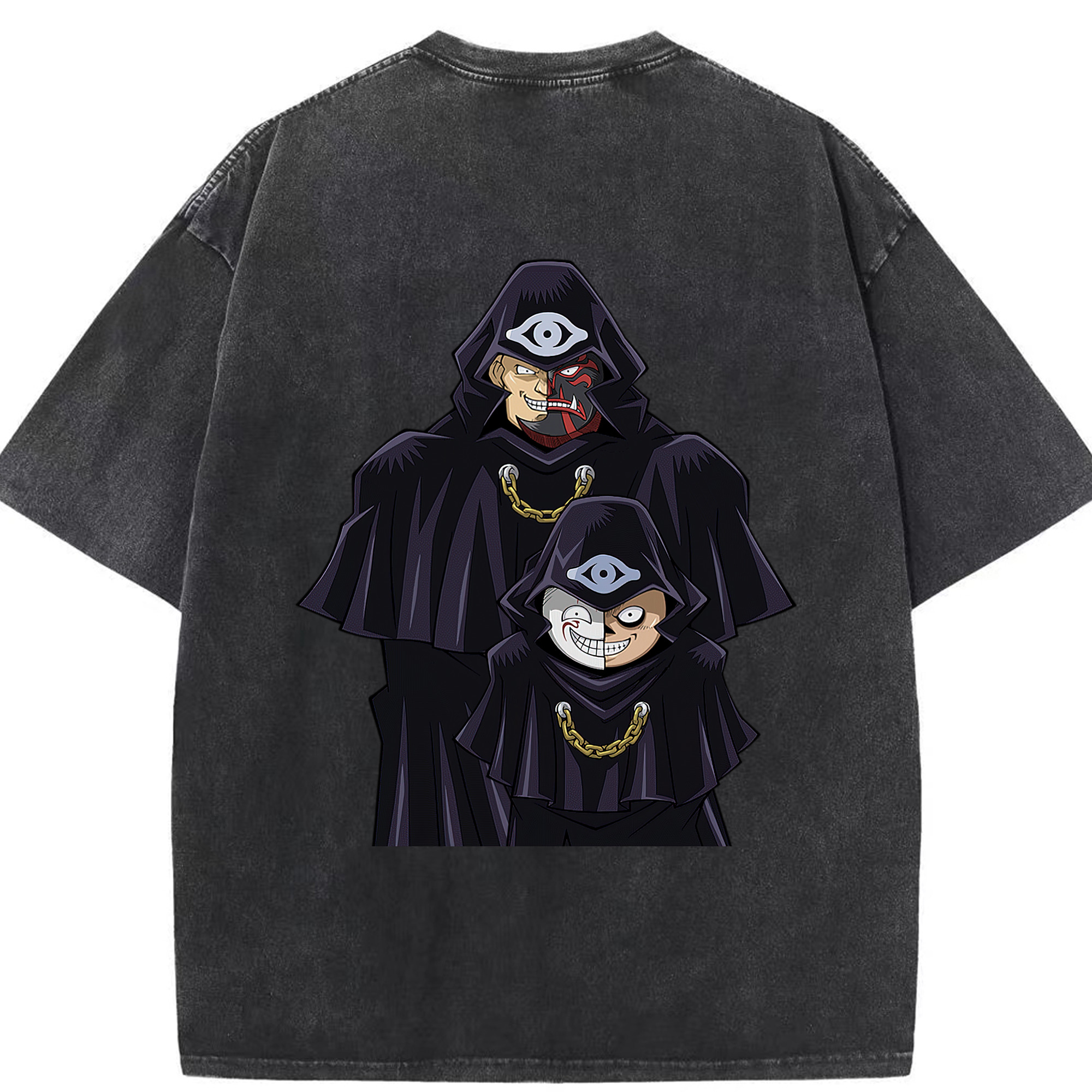 （画像用） 遊☆戯☆王 Yu-Gi-Oh! 綿100% ヴィンテージ風 半袖Tシャツ（背面プリント）