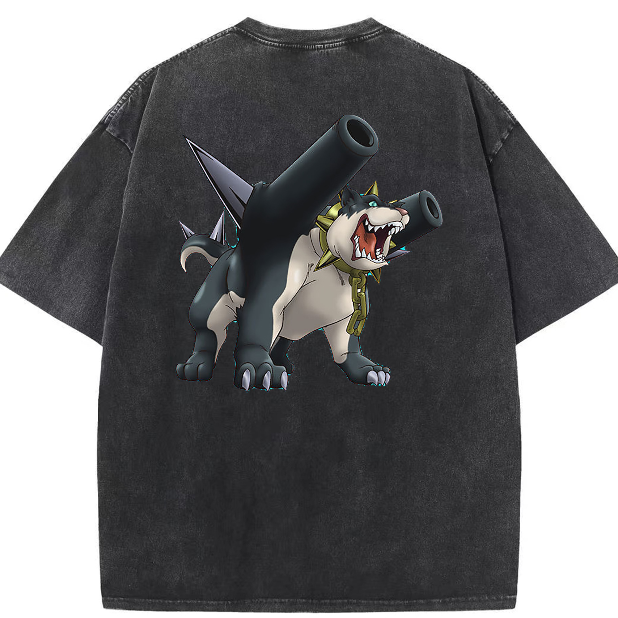 （画像用） 遊☆戯☆王 Yu-Gi-Oh! 綿100% ヴィンテージ風 半袖Tシャツ（背面プリント）