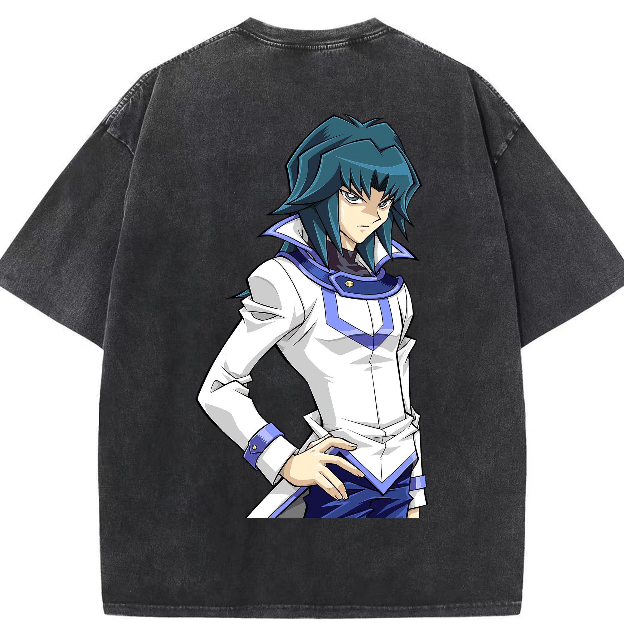 （画像用） 遊☆戯☆王 Yu-Gi-Oh! 綿100% ヴィンテージ風 半袖Tシャツ（背面プリント）