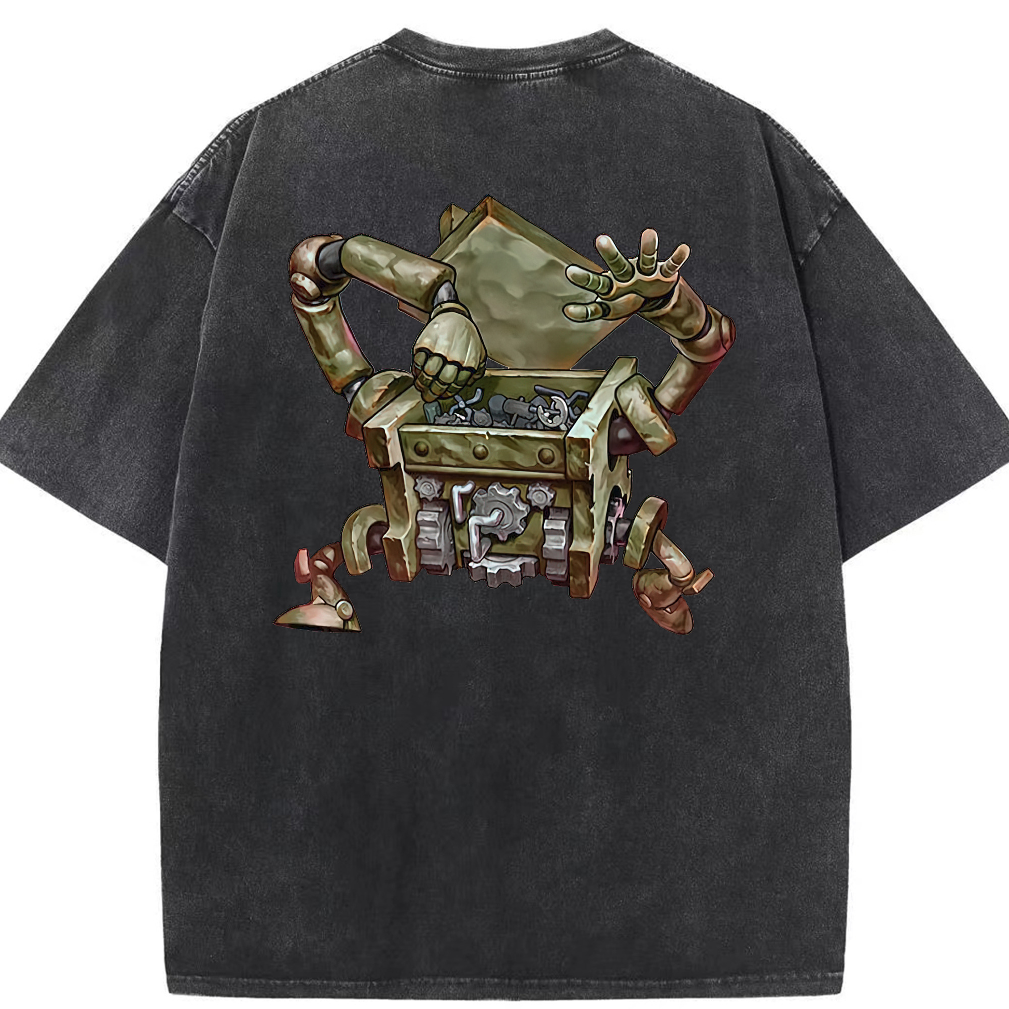 （画像用） 遊☆戯☆王 Yu-Gi-Oh! 綿100% ヴィンテージ風 半袖Tシャツ（背面プリント）