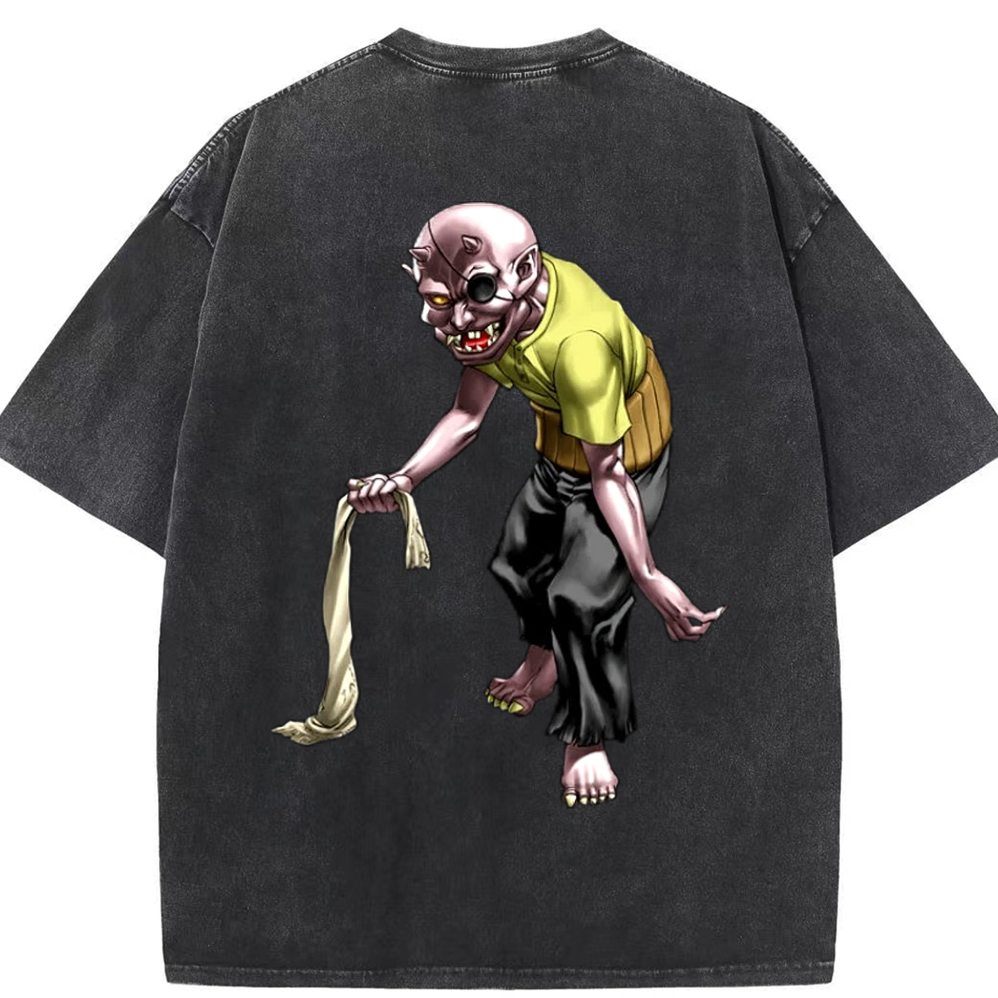 （画像用） 遊☆戯☆王 Yu-Gi-Oh! 綿100% ヴィンテージ風 半袖Tシャツ（背面プリント）