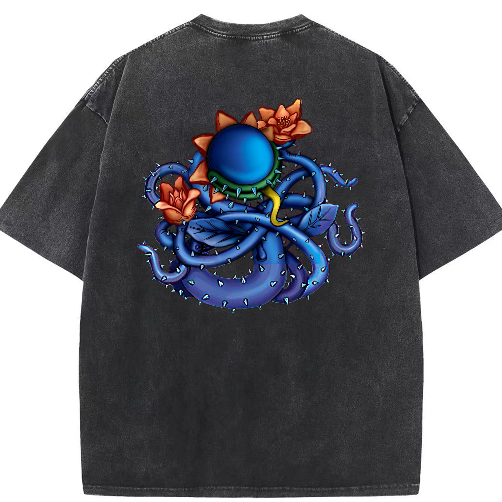 （画像用） 遊☆戯☆王 Yu-Gi-Oh! 綿100% ヴィンテージ風 半袖Tシャツ（背面プリント）