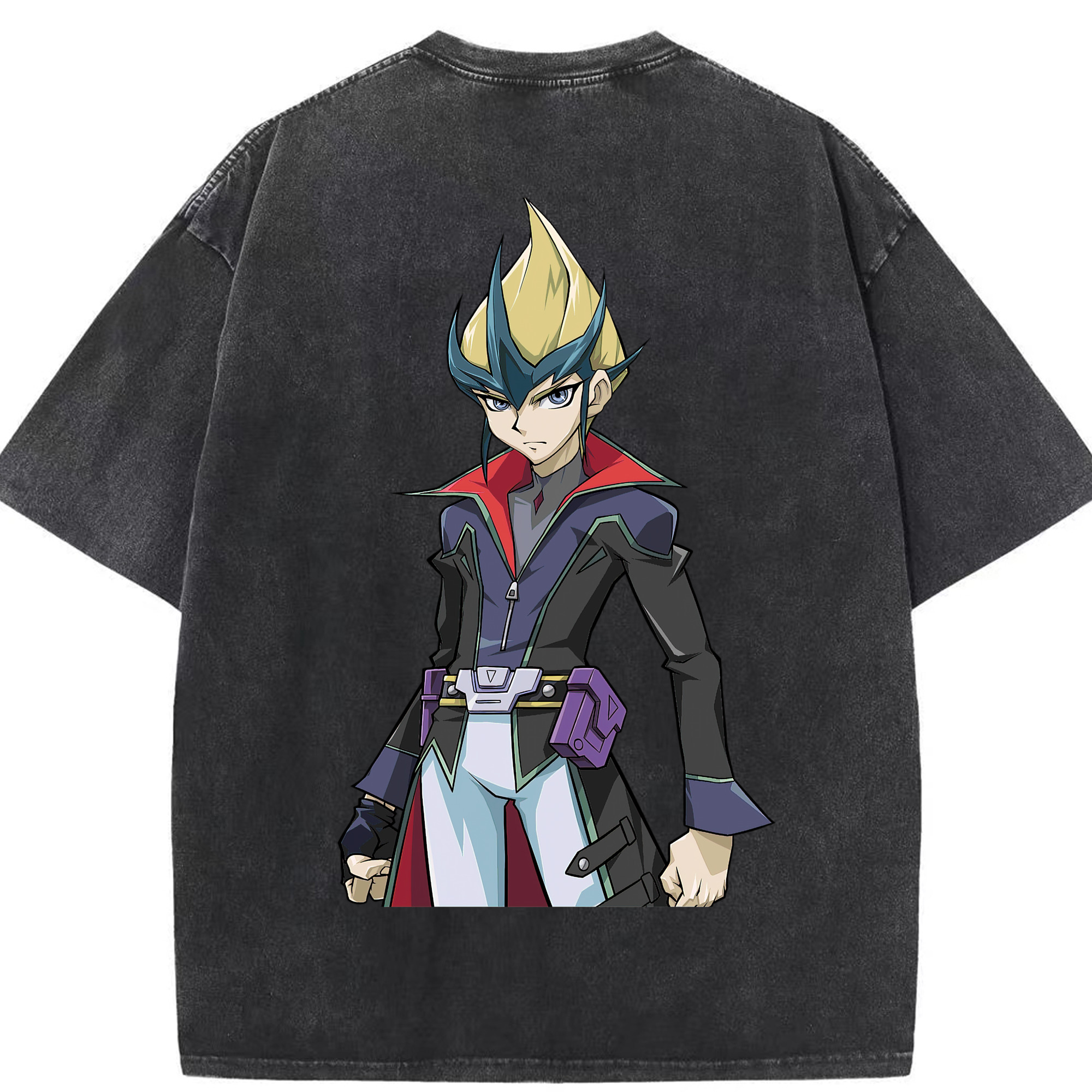 （画像用） 遊☆戯☆王 Yu-Gi-Oh! 綿100% ヴィンテージ風 半袖Tシャツ（背面プリント）