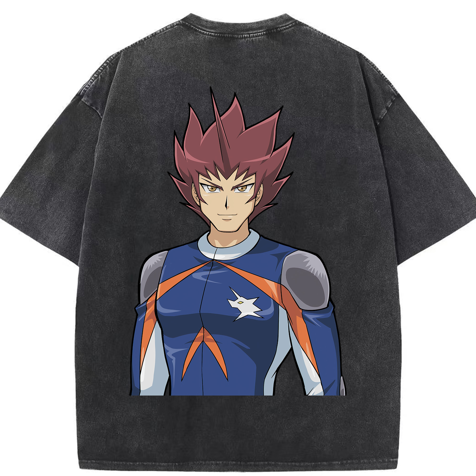 （画像用） 遊☆戯☆王 Yu-Gi-Oh! 綿100% ヴィンテージ風 半袖Tシャツ（背面プリント）