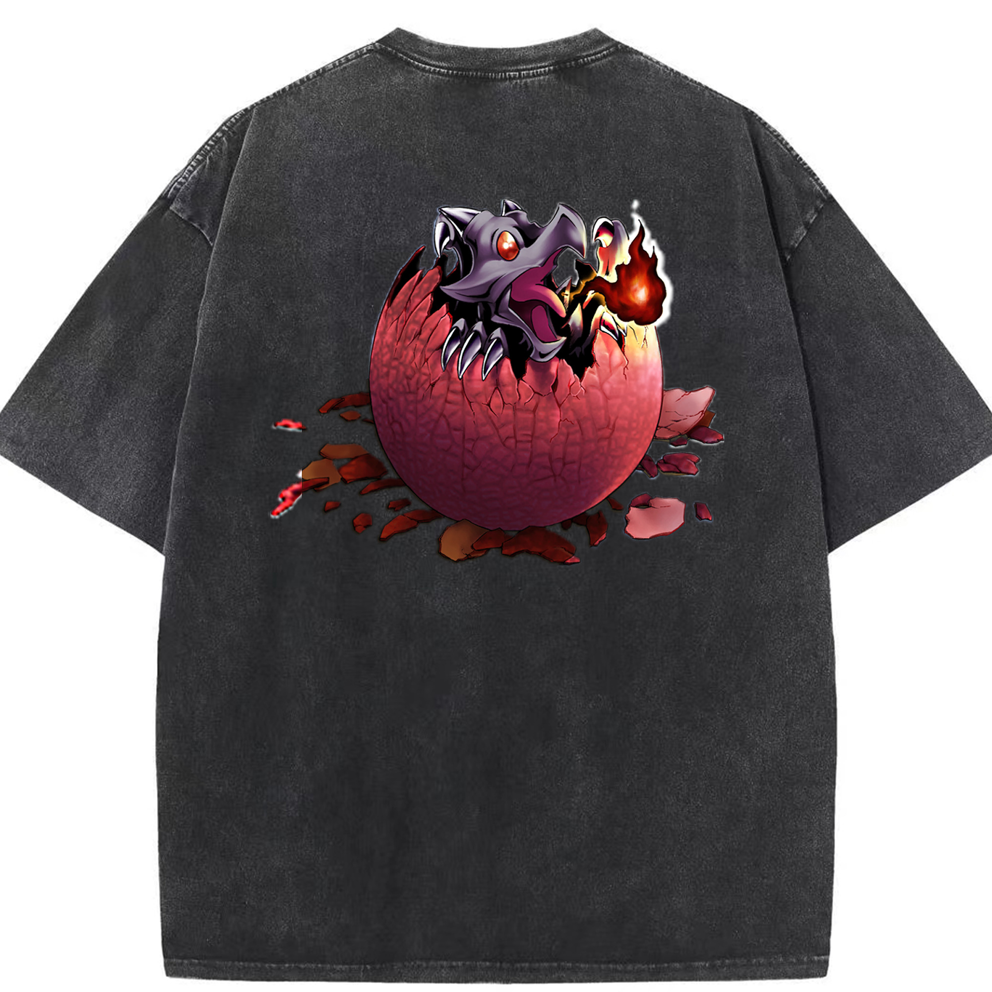 （画像用） 遊☆戯☆王 Yu-Gi-Oh! 綿100% ヴィンテージ風 半袖Tシャツ（背面プリント）