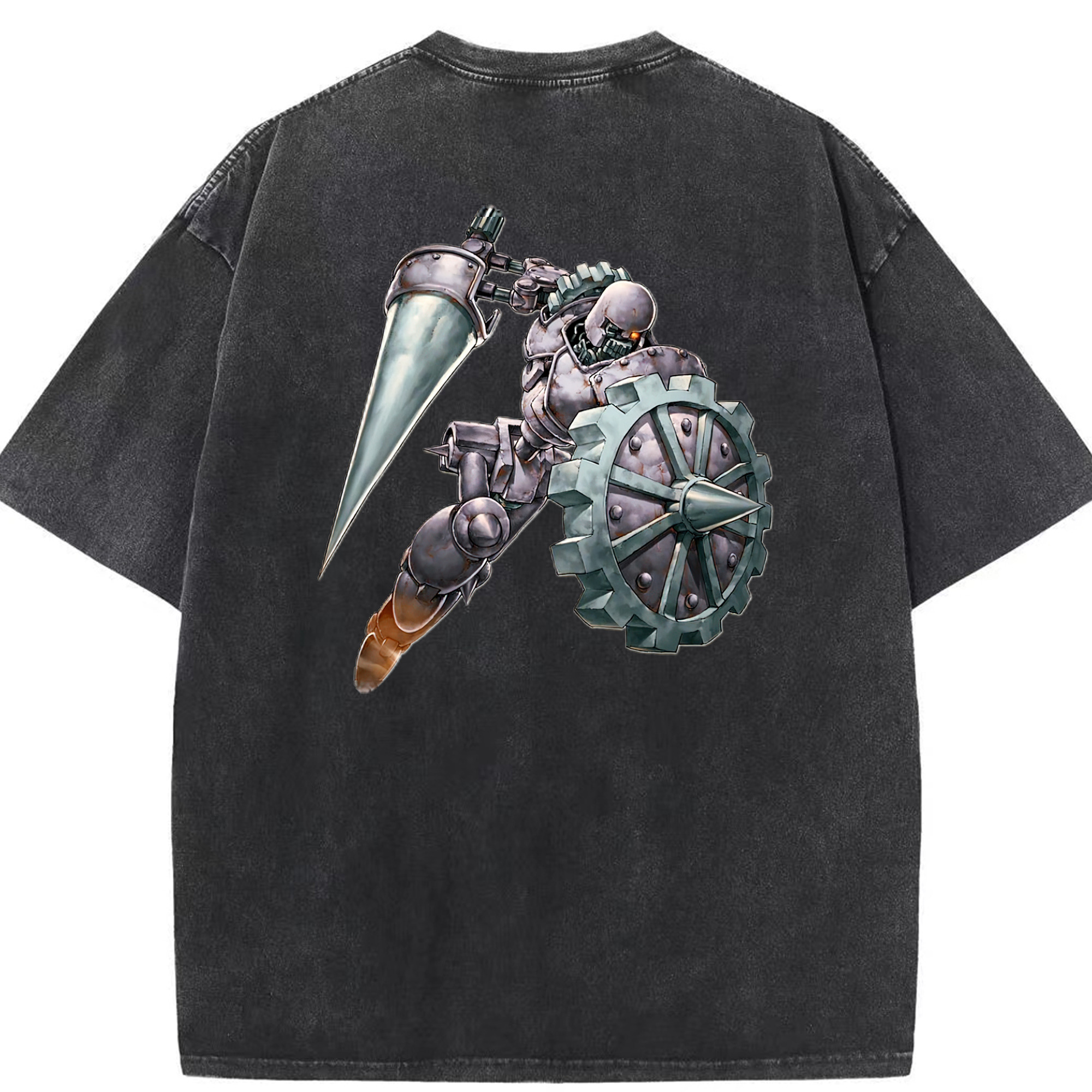 （画像用） 遊☆戯☆王 Yu-Gi-Oh! 綿100% ヴィンテージ風 半袖Tシャツ（背面プリント）