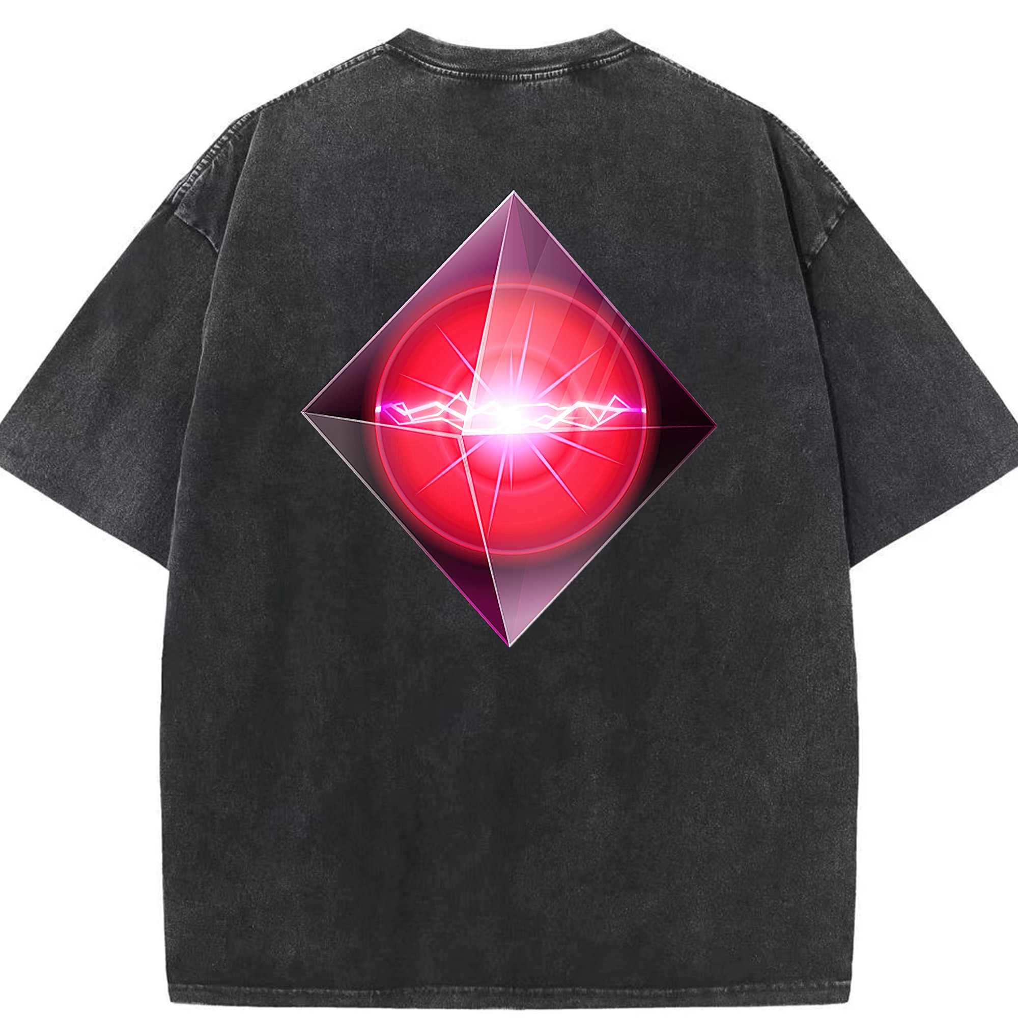 （画像用） 遊☆戯☆王 Yu-Gi-Oh! 綿100% ヴィンテージ風 半袖Tシャツ（背面プリント）