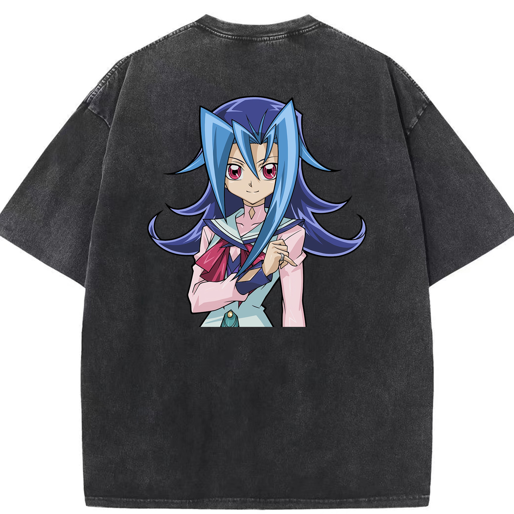 （画像用） 遊☆戯☆王 Yu-Gi-Oh! 綿100% ヴィンテージ風 半袖Tシャツ（背面プリント）