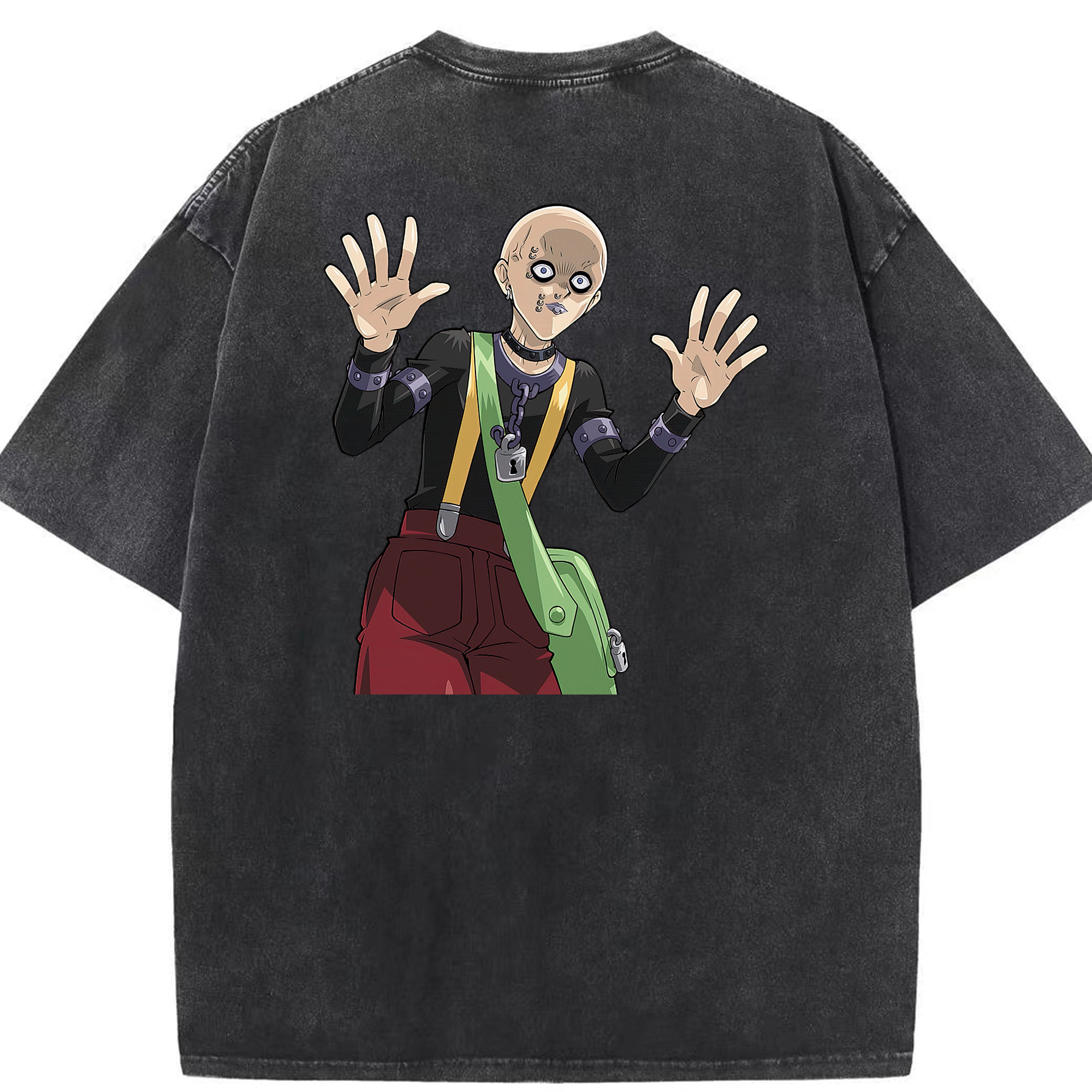 （画像用） 遊☆戯☆王 Yu-Gi-Oh! 綿100% ヴィンテージ風 半袖Tシャツ（背面プリント）