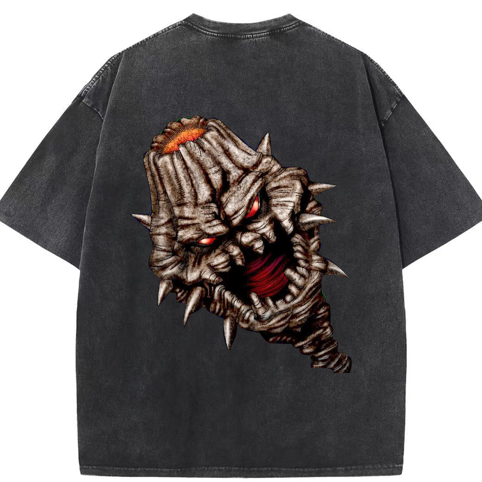 （画像用） 遊☆戯☆王 Yu-Gi-Oh! 綿100% ヴィンテージ風 半袖Tシャツ（背面プリント）