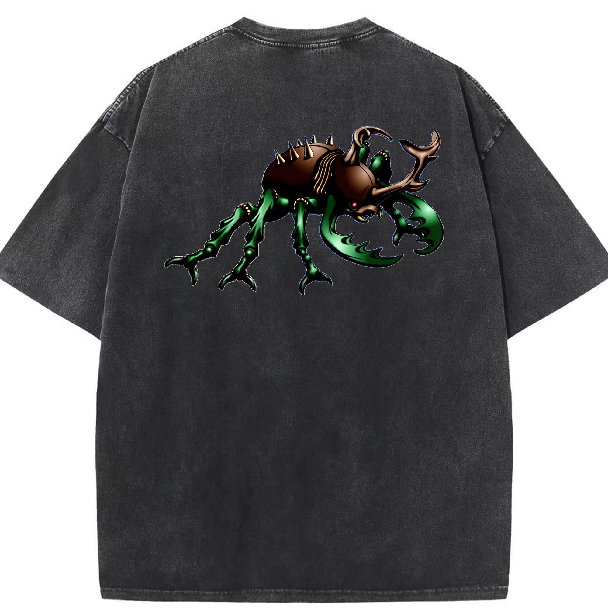 （画像用） 遊☆戯☆王 Yu-Gi-Oh! 綿100% ヴィンテージ風 半袖Tシャツ（背面プリント）