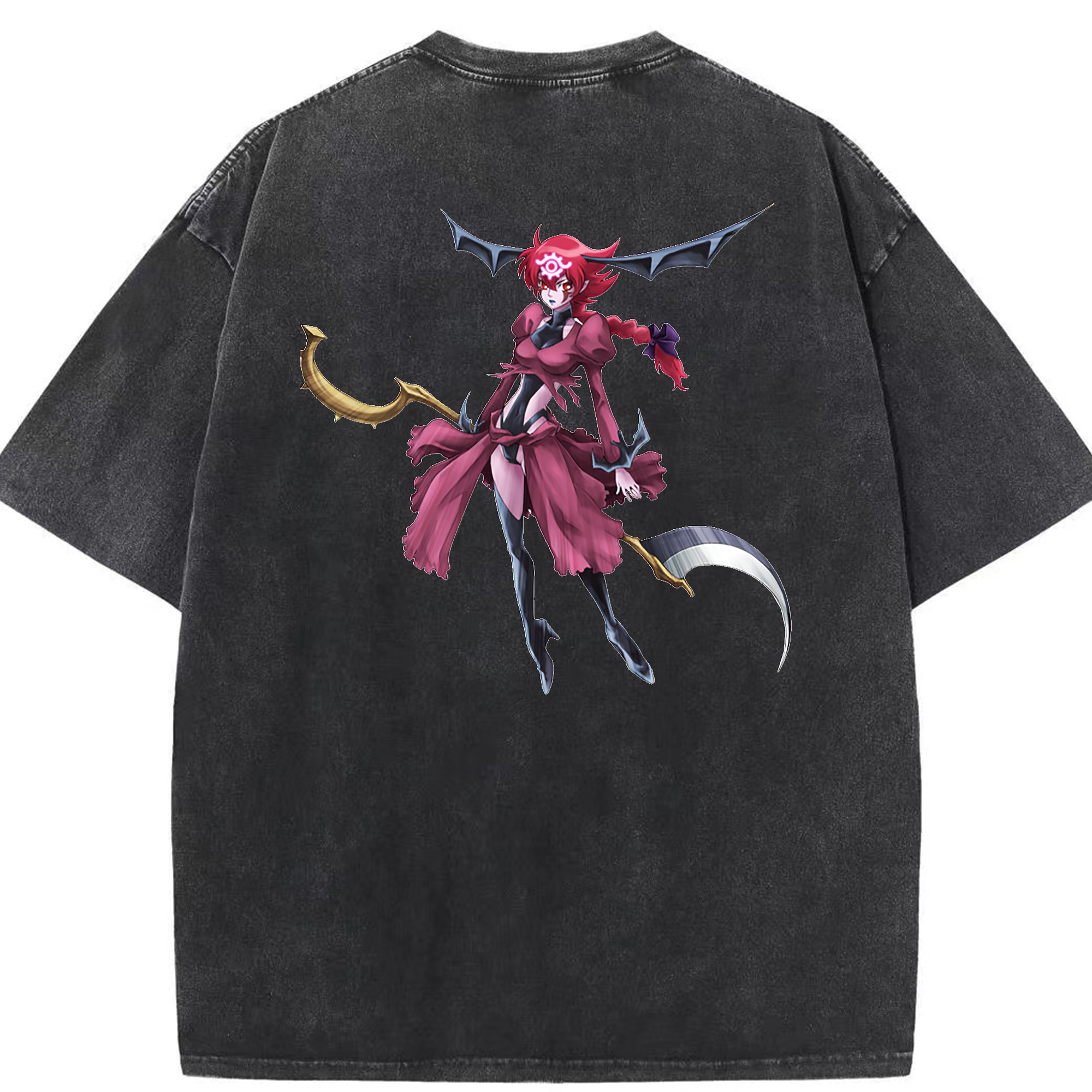 （画像用） 遊☆戯☆王 Yu-Gi-Oh! 綿100% ヴィンテージ風 半袖Tシャツ（背面プリント）
