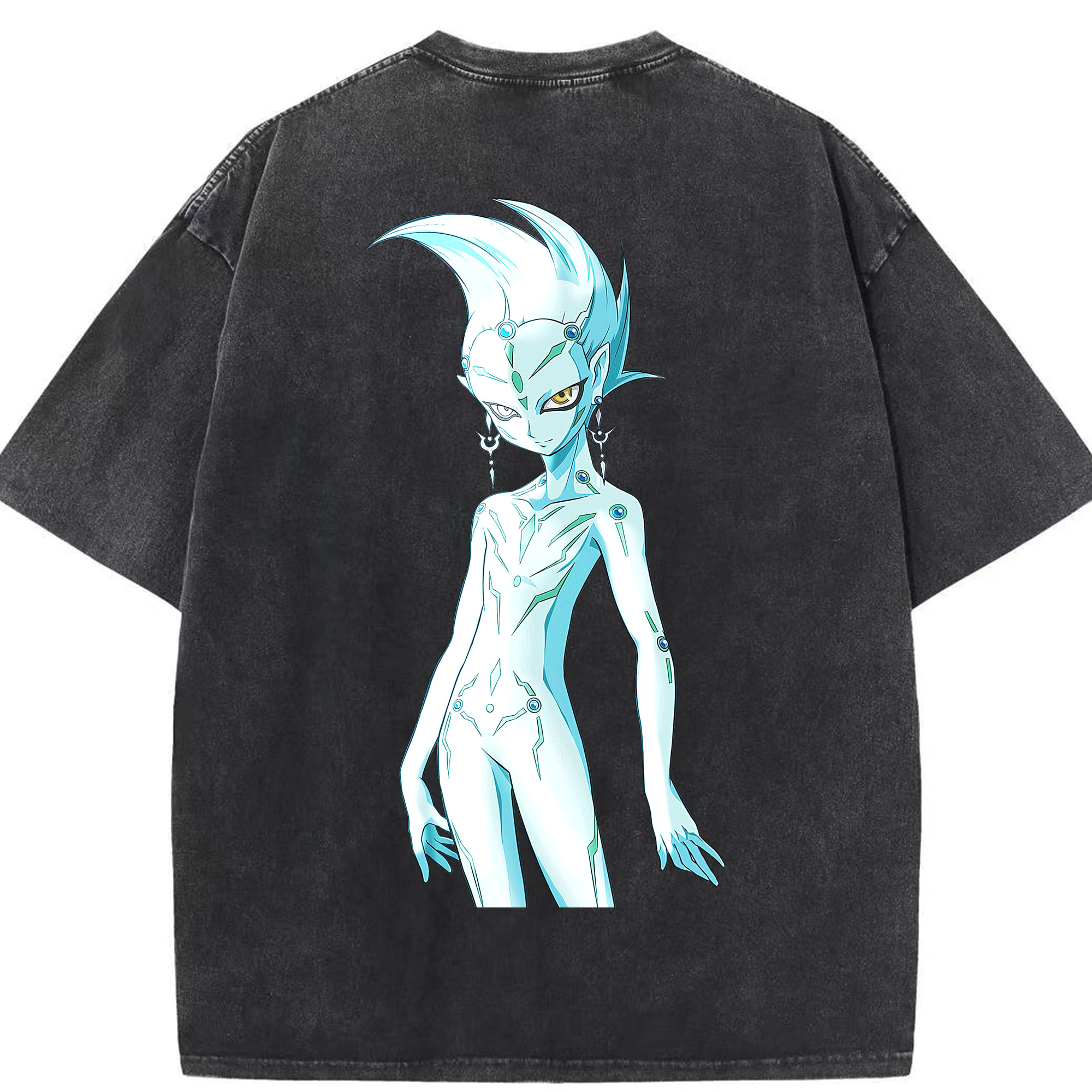 （画像用） 遊☆戯☆王 Yu-Gi-Oh! 綿100% ヴィンテージ風 半袖Tシャツ（背面プリント）