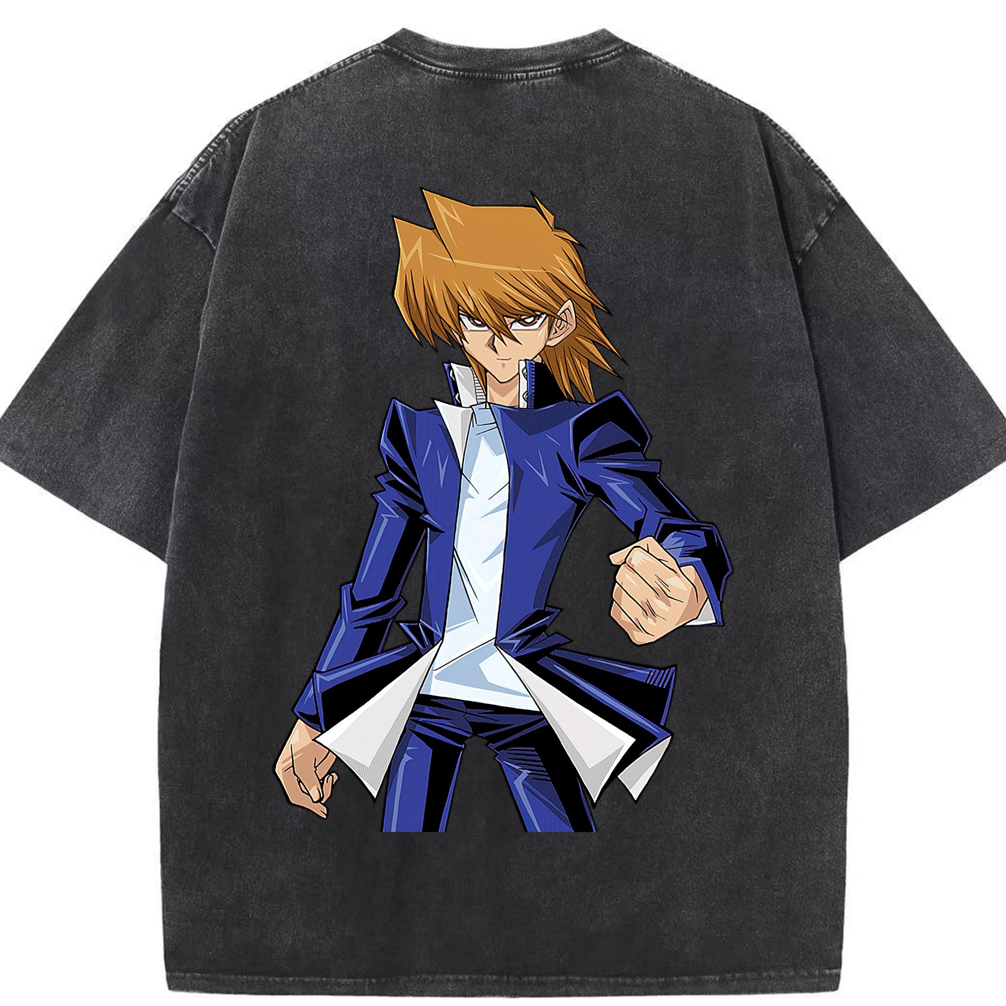 （画像用） 遊☆戯☆王 Yu-Gi-Oh! 綿100% ヴィンテージ風 半袖Tシャツ（背面プリント）