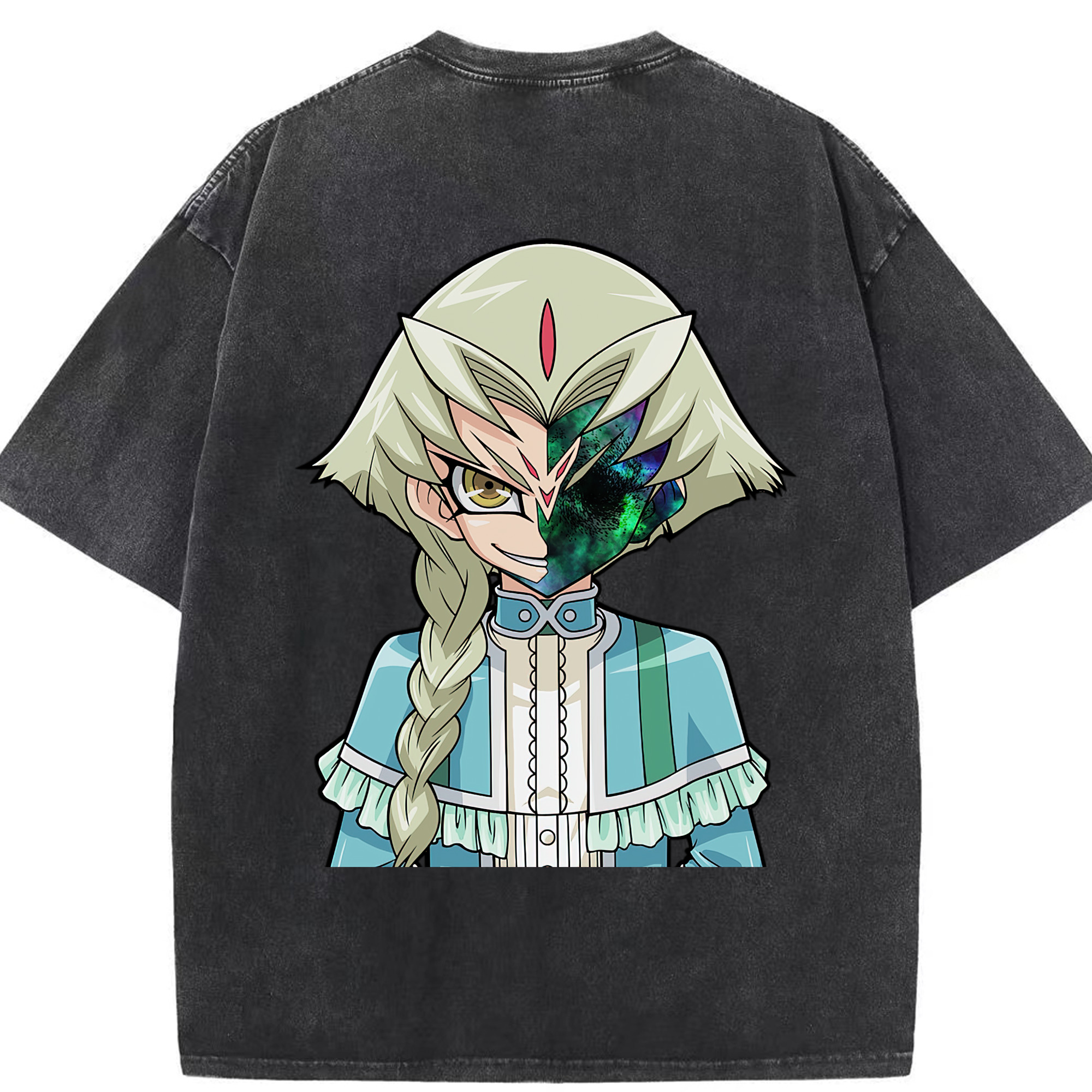 （画像用） 遊☆戯☆王 Yu-Gi-Oh! 綿100% ヴィンテージ風 半袖Tシャツ（背面プリント）