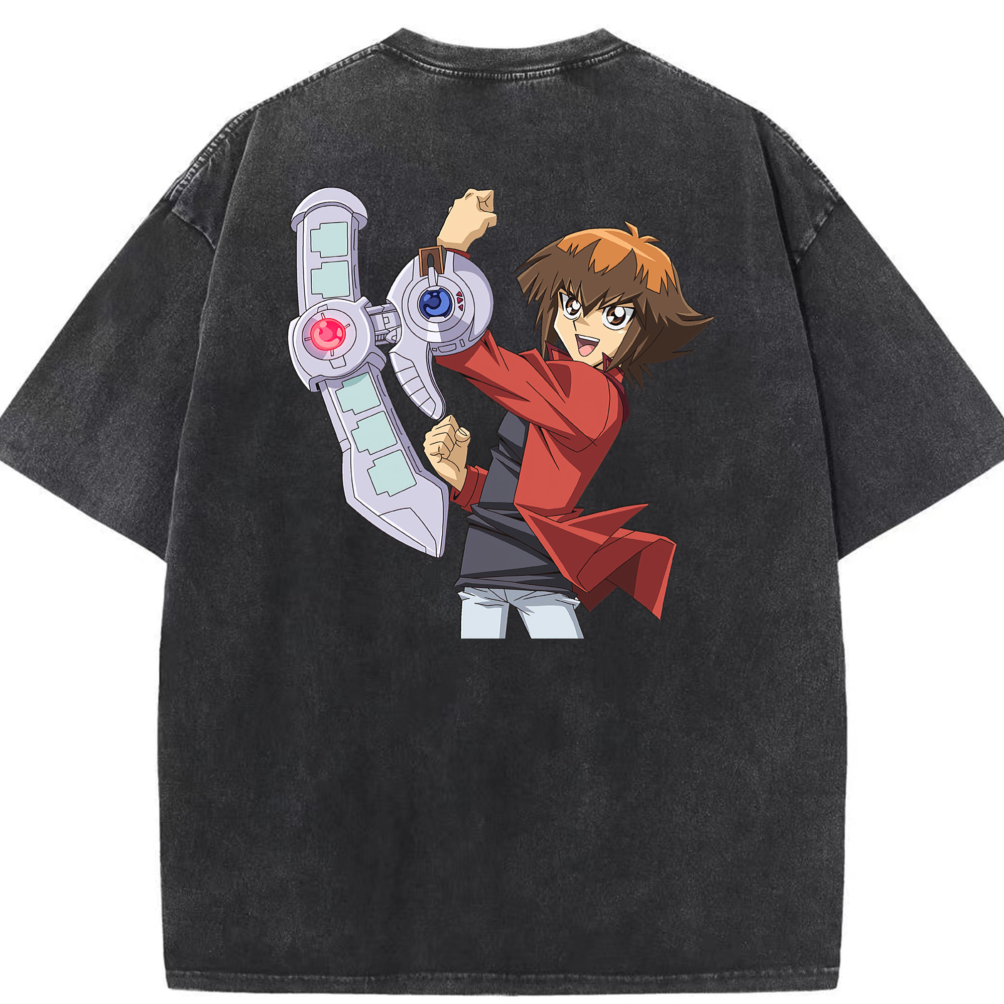 （画像用） 遊☆戯☆王 Yu-Gi-Oh! 綿100% ヴィンテージ風 半袖Tシャツ（背面プリント）