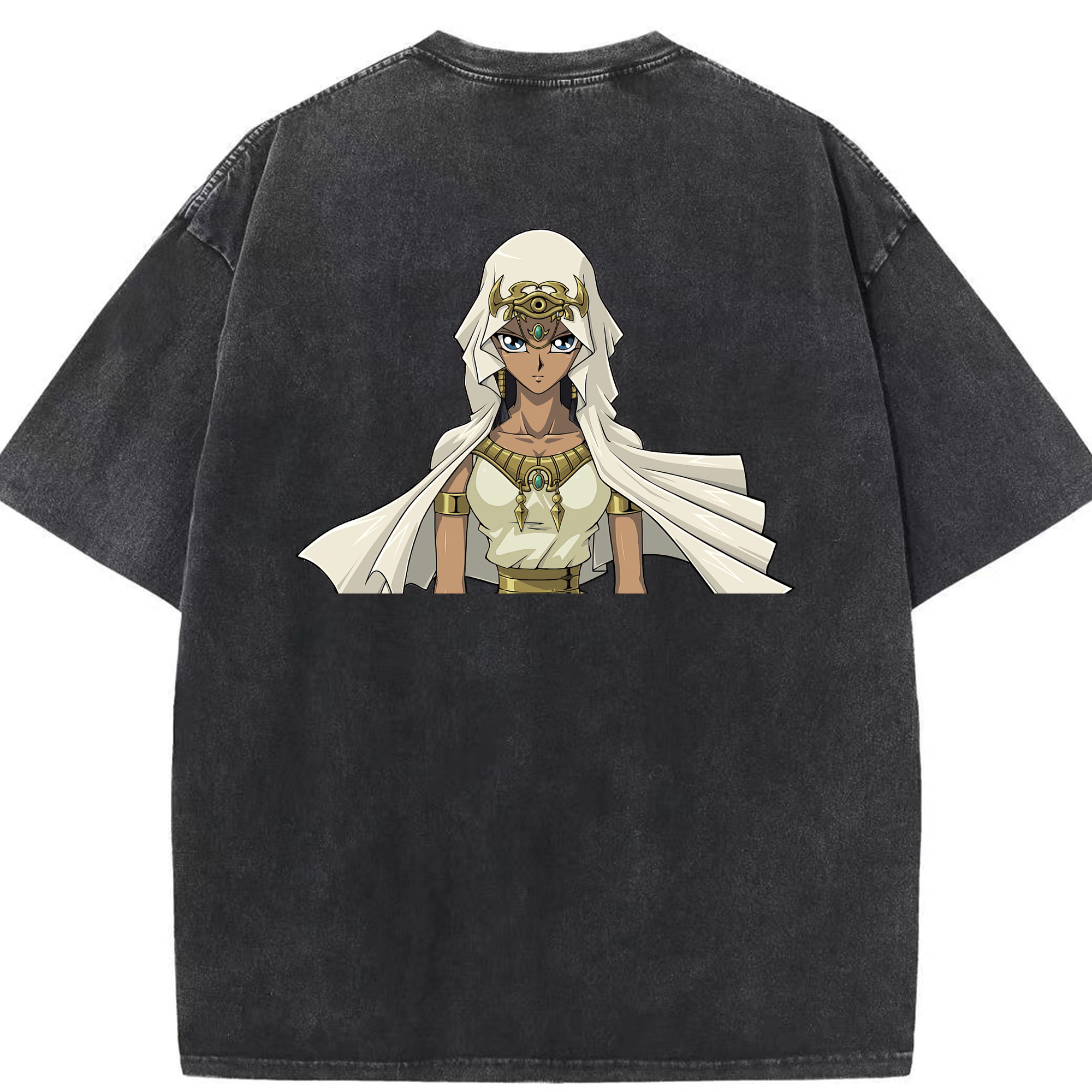 （画像用） 遊☆戯☆王 Yu-Gi-Oh! 綿100% ヴィンテージ風 半袖Tシャツ（背面プリント）