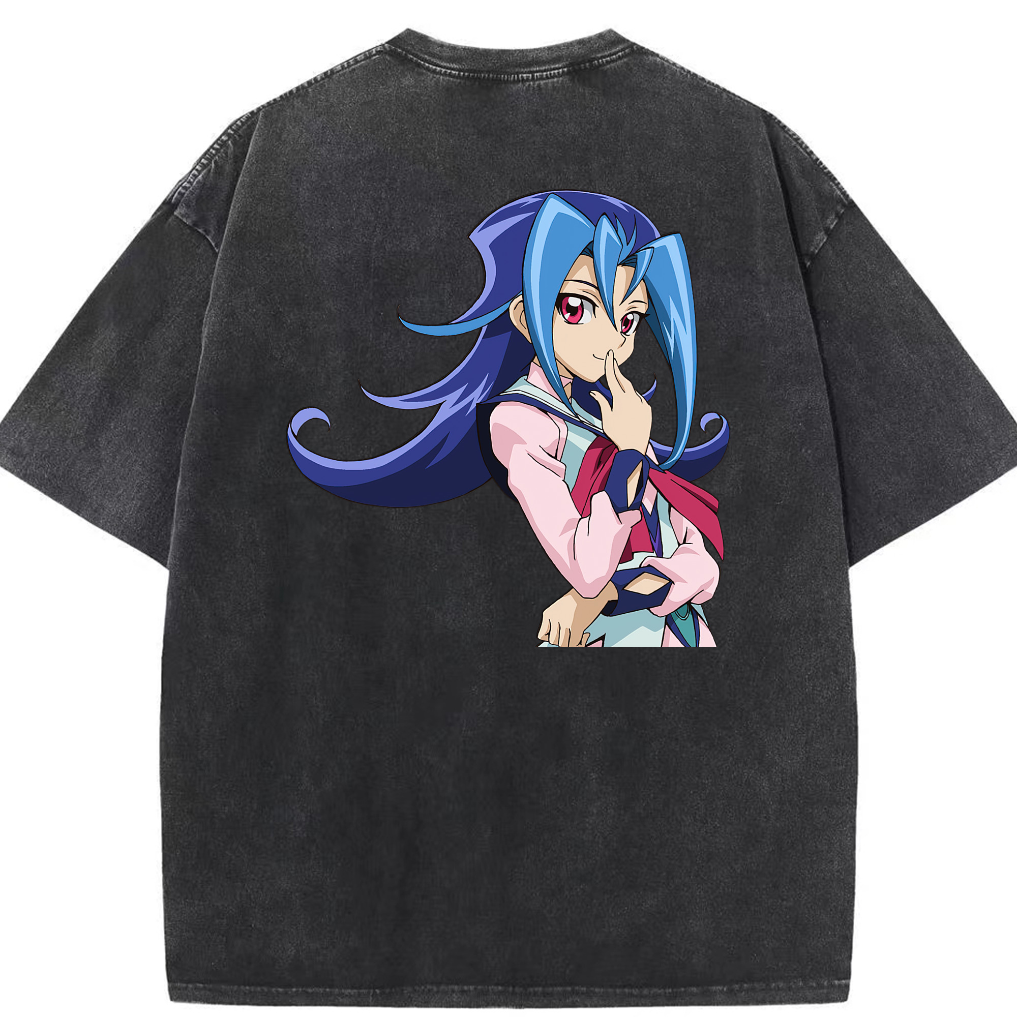 （画像用） 遊☆戯☆王 Yu-Gi-Oh! 綿100% ヴィンテージ風 半袖Tシャツ（背面プリント）