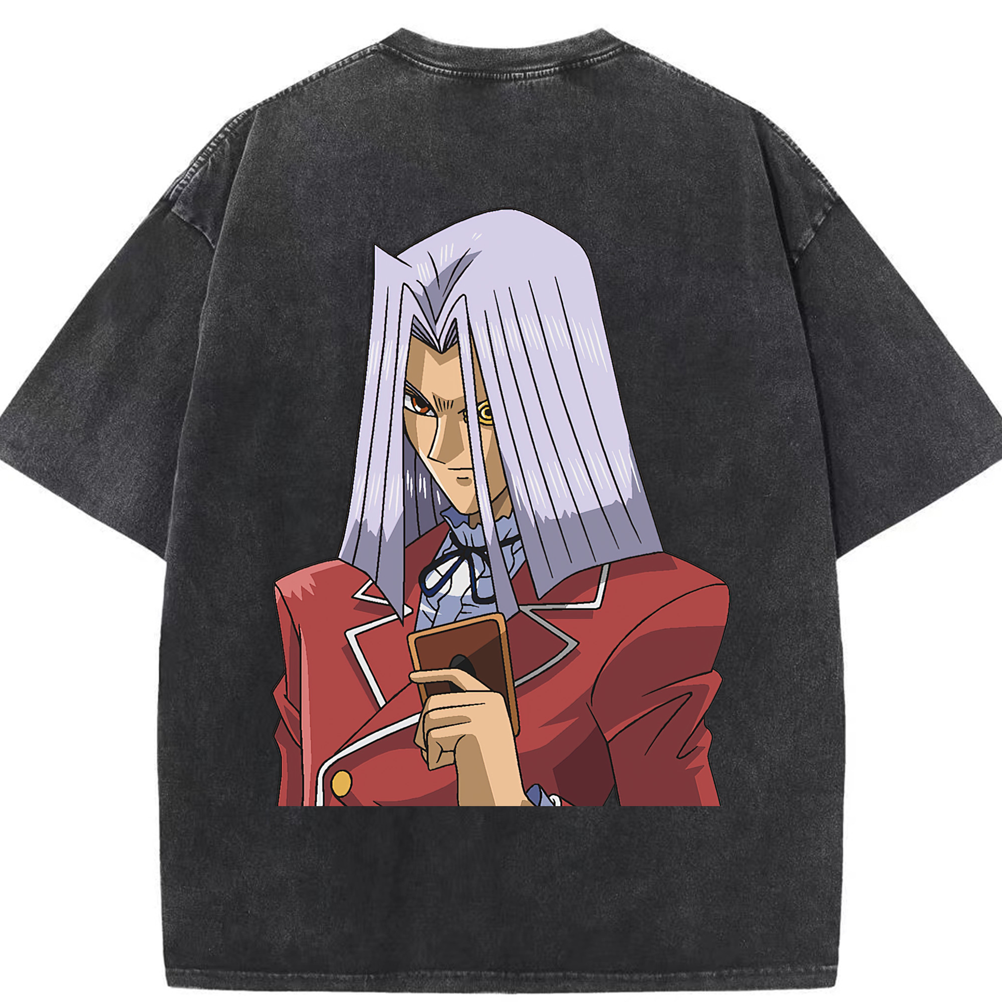 （画像用） 遊☆戯☆王 Yu-Gi-Oh! 綿100% ヴィンテージ風 半袖Tシャツ（背面プリント）