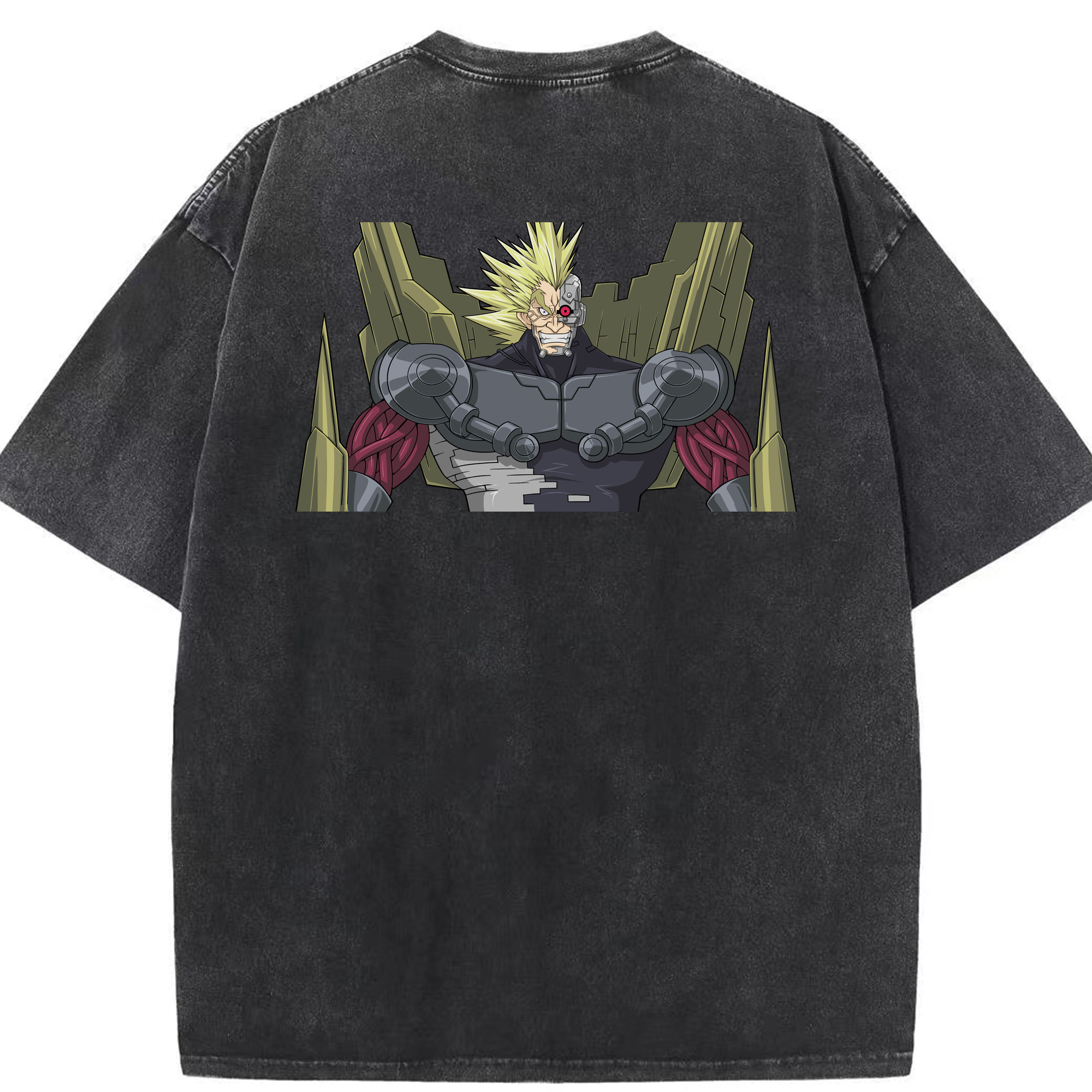 （画像用） 遊☆戯☆王 Yu-Gi-Oh! 綿100% ヴィンテージ風 半袖Tシャツ（背面プリント）